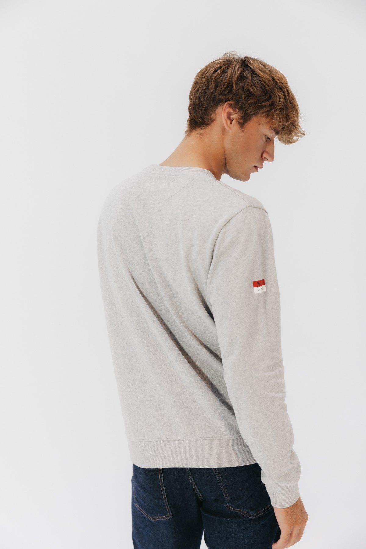 Sudadera bordado heritage gris vigoré