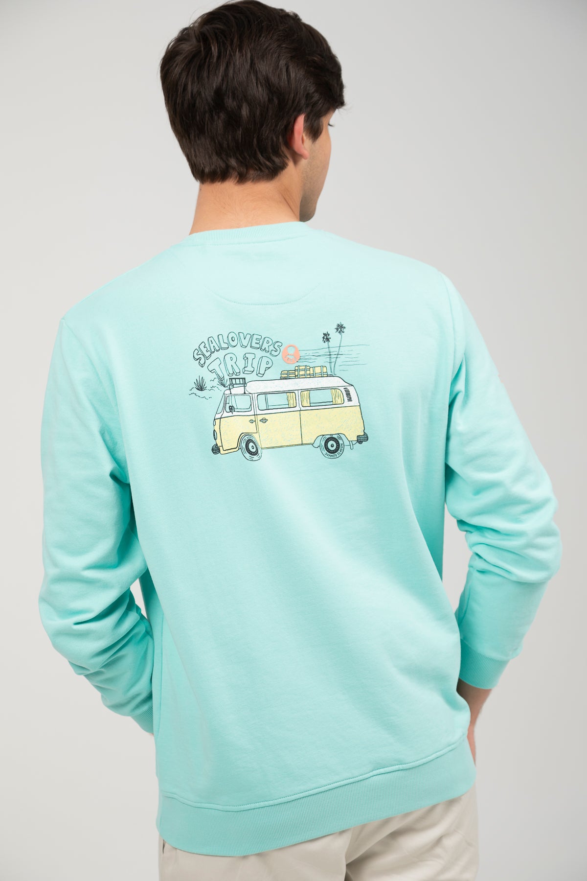 Sudadera estampado sealovers van roadtrip verde agua