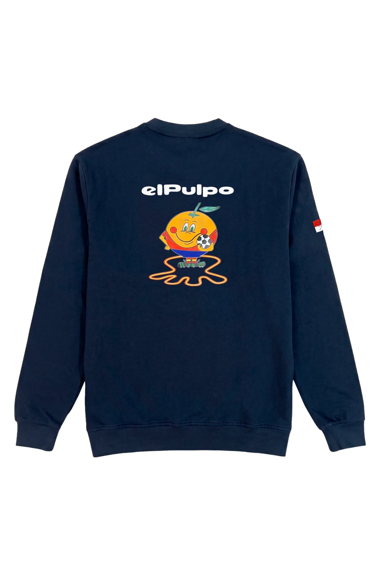 Sudadera elpulpo naranjito azul marino