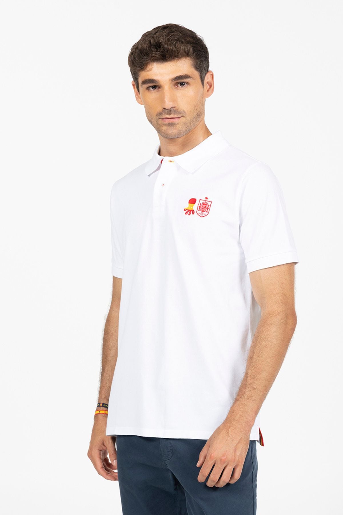 POLO ESCUDO RFEF BLANCO PURO