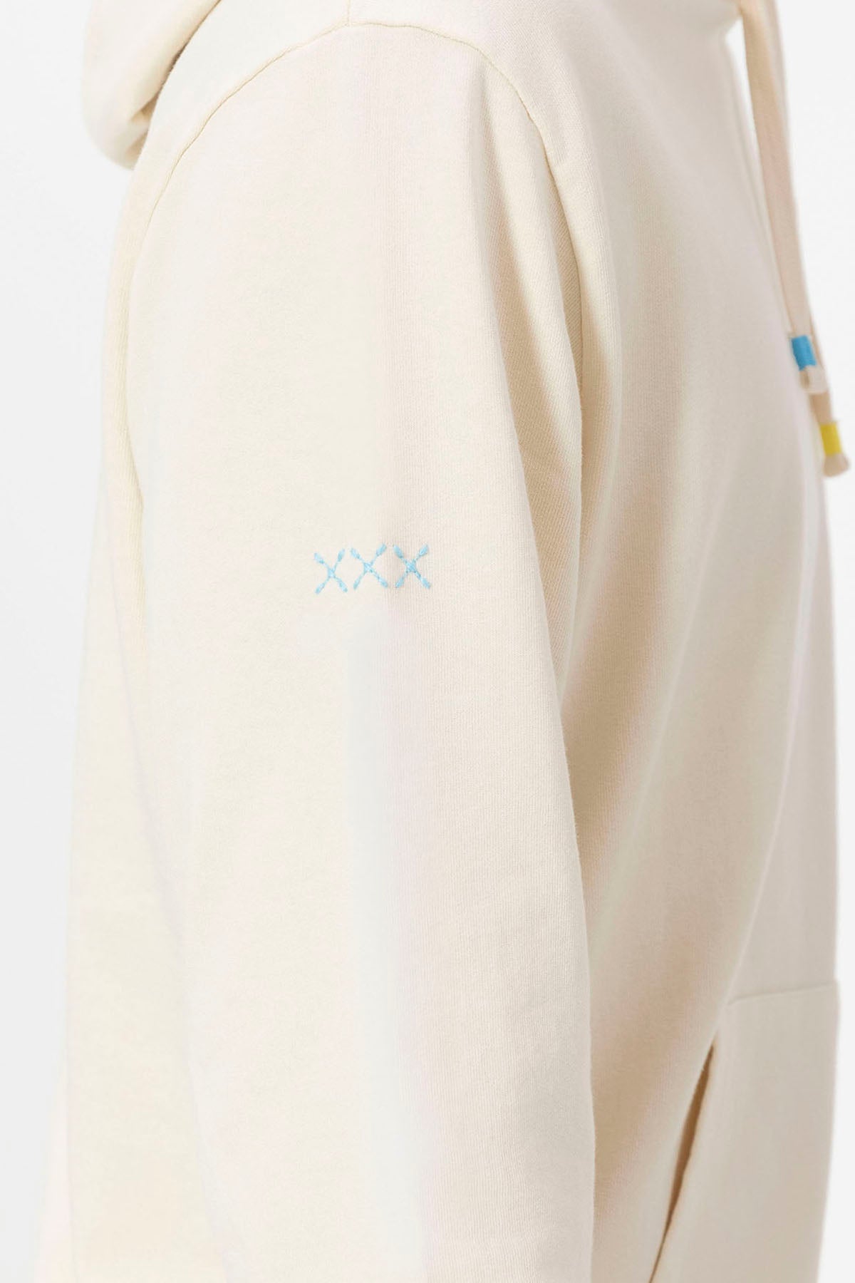 SUDADERA CAPUCHA ESTAMPADO FRESH MARKET BLANCO ROTO
