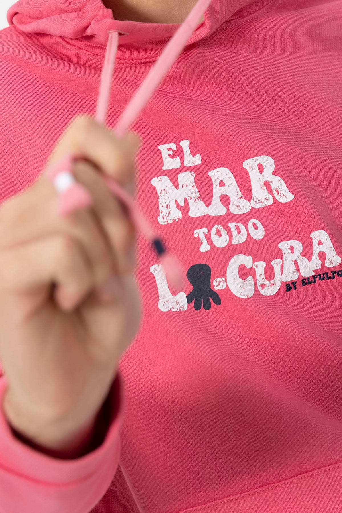 O moletom com capuz Sea All-Cure Wear-Out rosa pastilha elástica