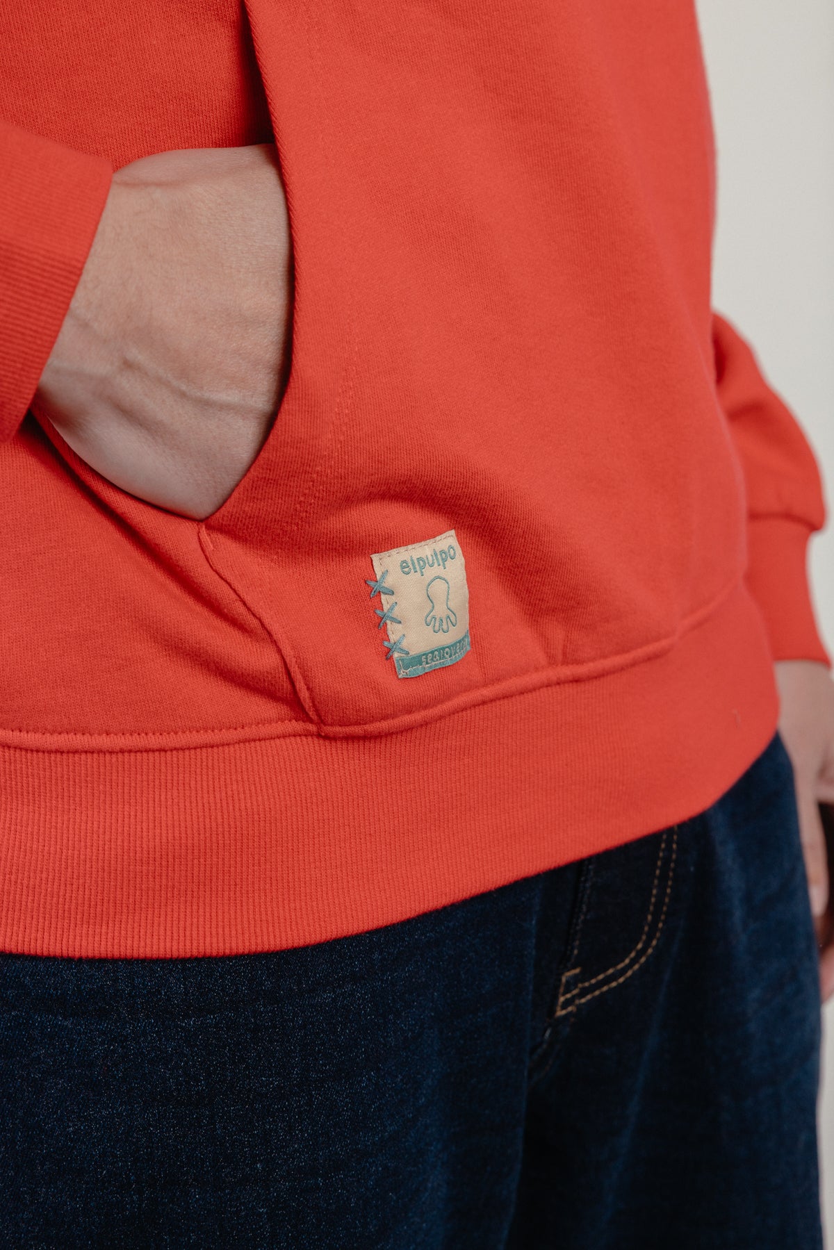 Sudadera capucha oasis day´s rojo