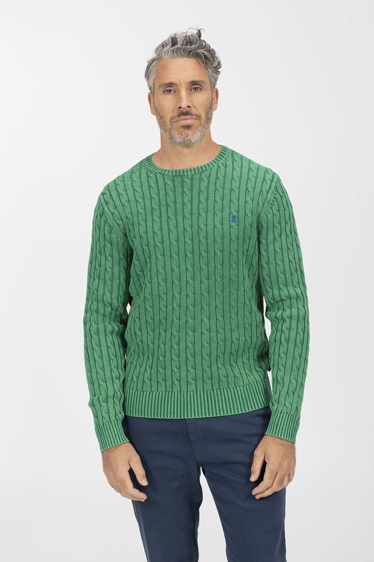 JERSEY PUNTO DE OCHOS LAVADO VERDE INGLÉS