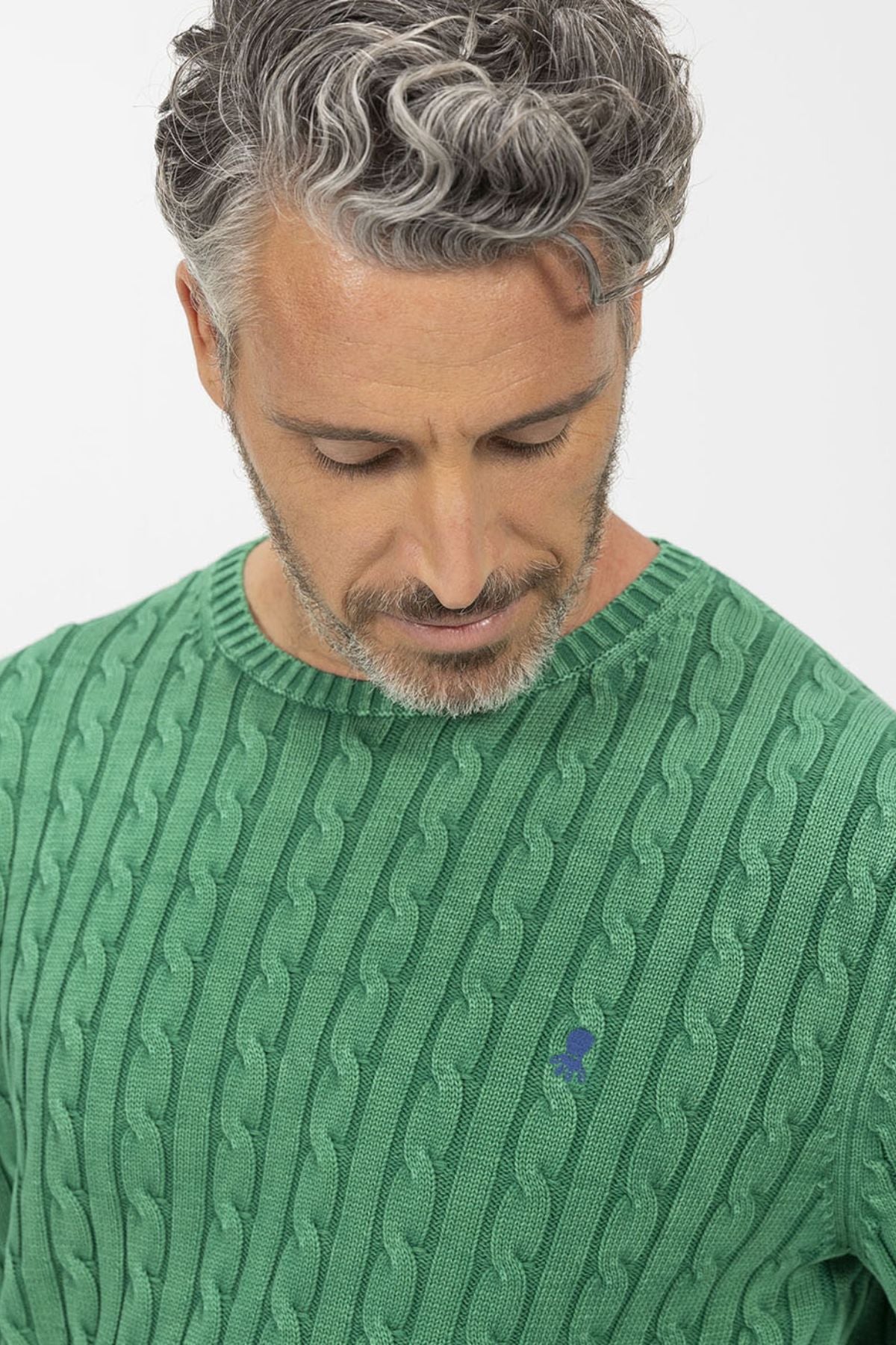 JERSEY PUNTO DE OCHOS LAVADO VERDE INGLÉS