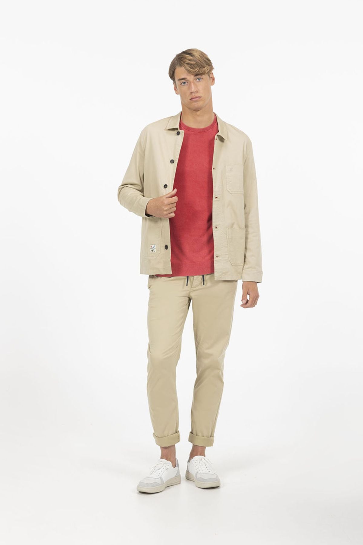 JERSEY DE PUNTO LAVADO ROJO DELAVÉ