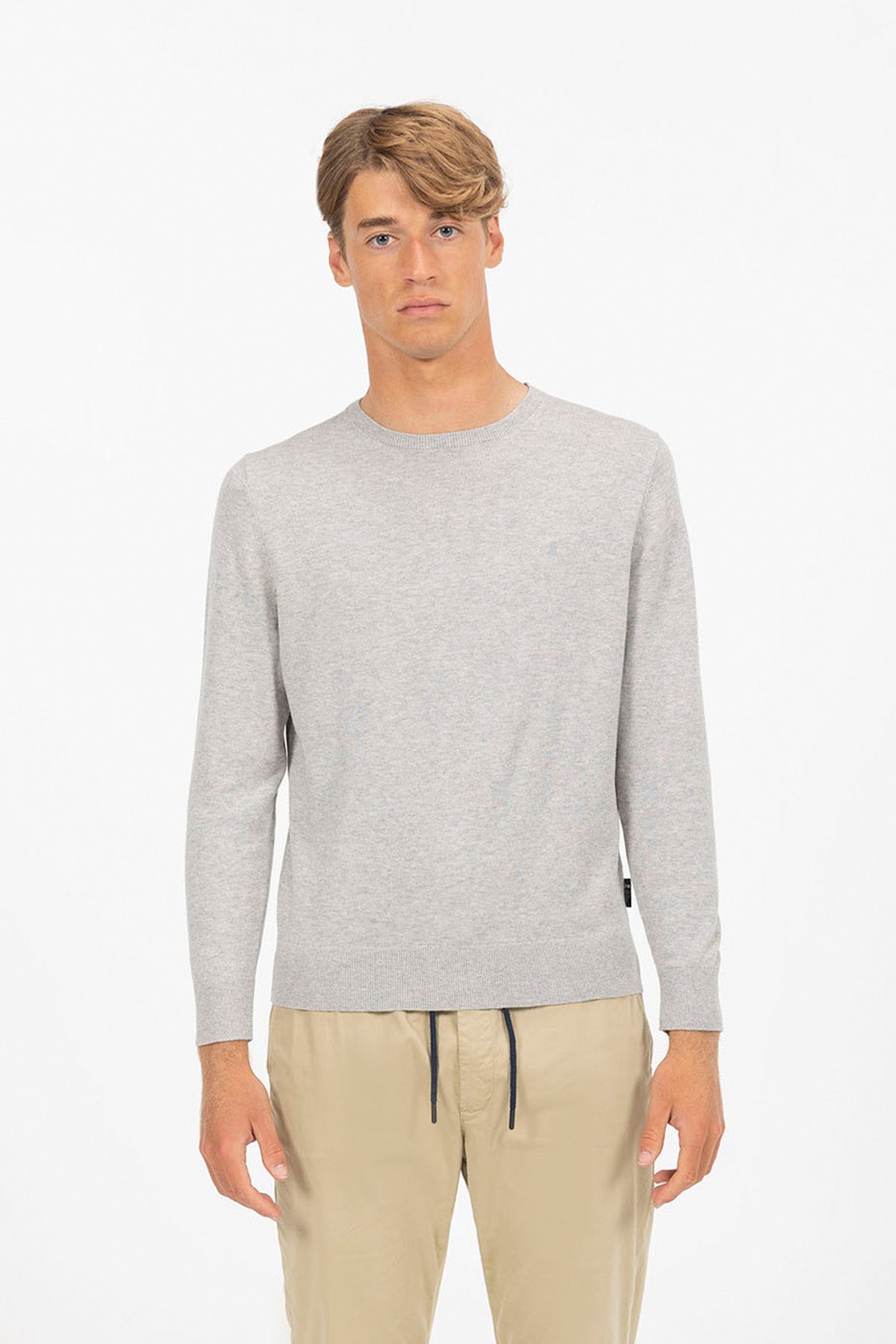 BASIC LOGO SWEATER CASHMERE GREY VIGORÉ