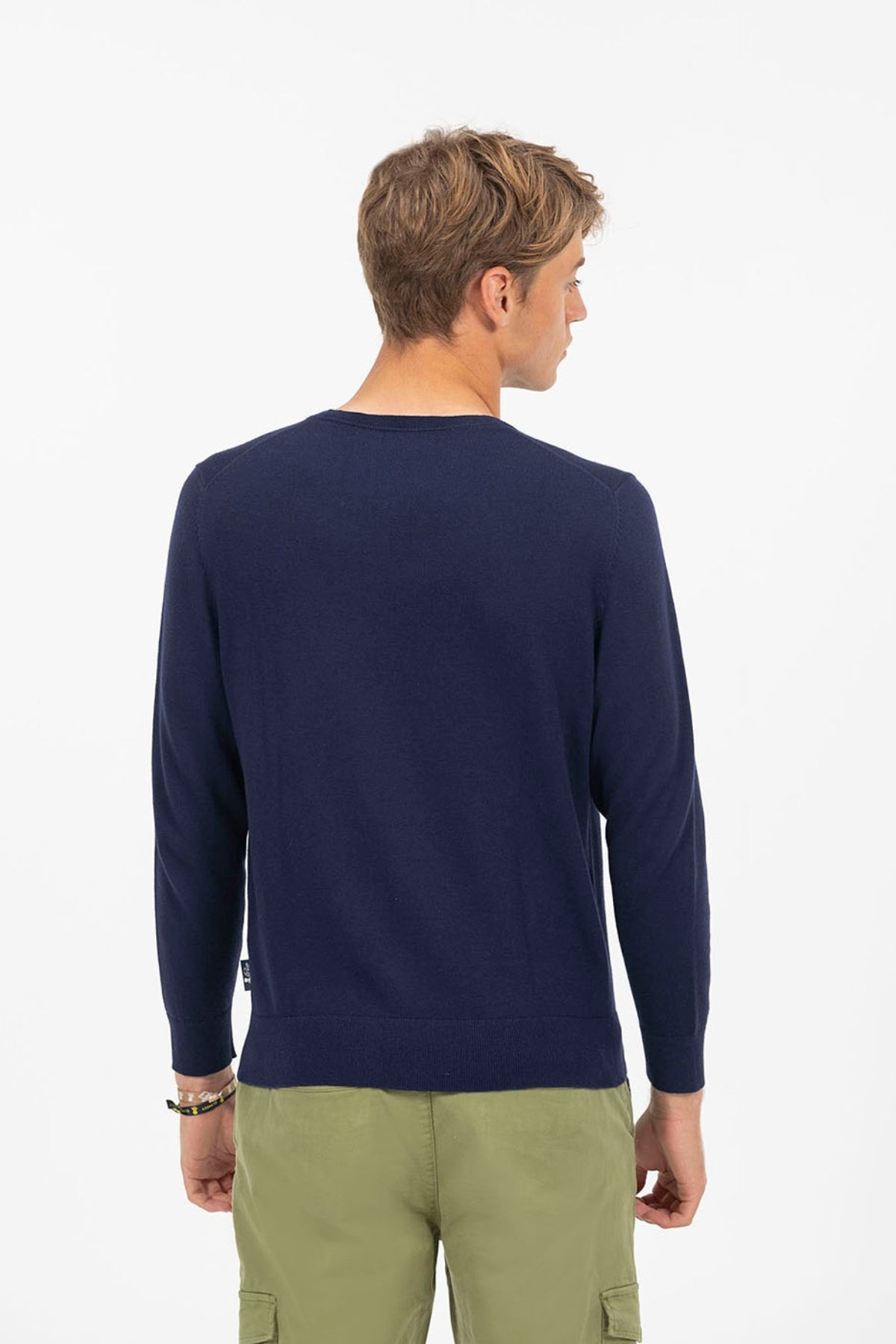 JERSEY LOGO BÁSICO CASHMERE AZUL MARINO