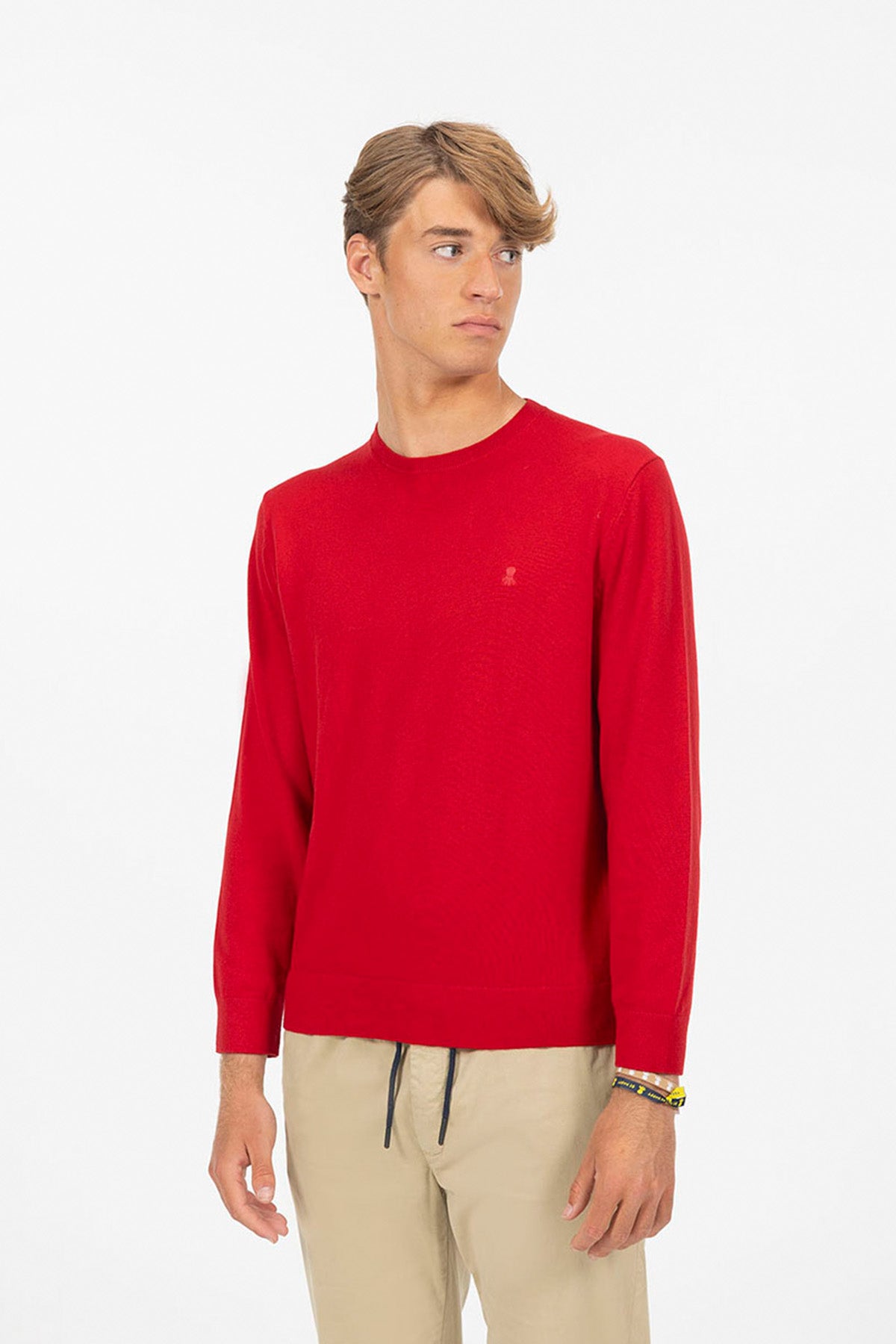 JERSEY CUELLO REDONDO MEZCLA LOGO GRANATE
