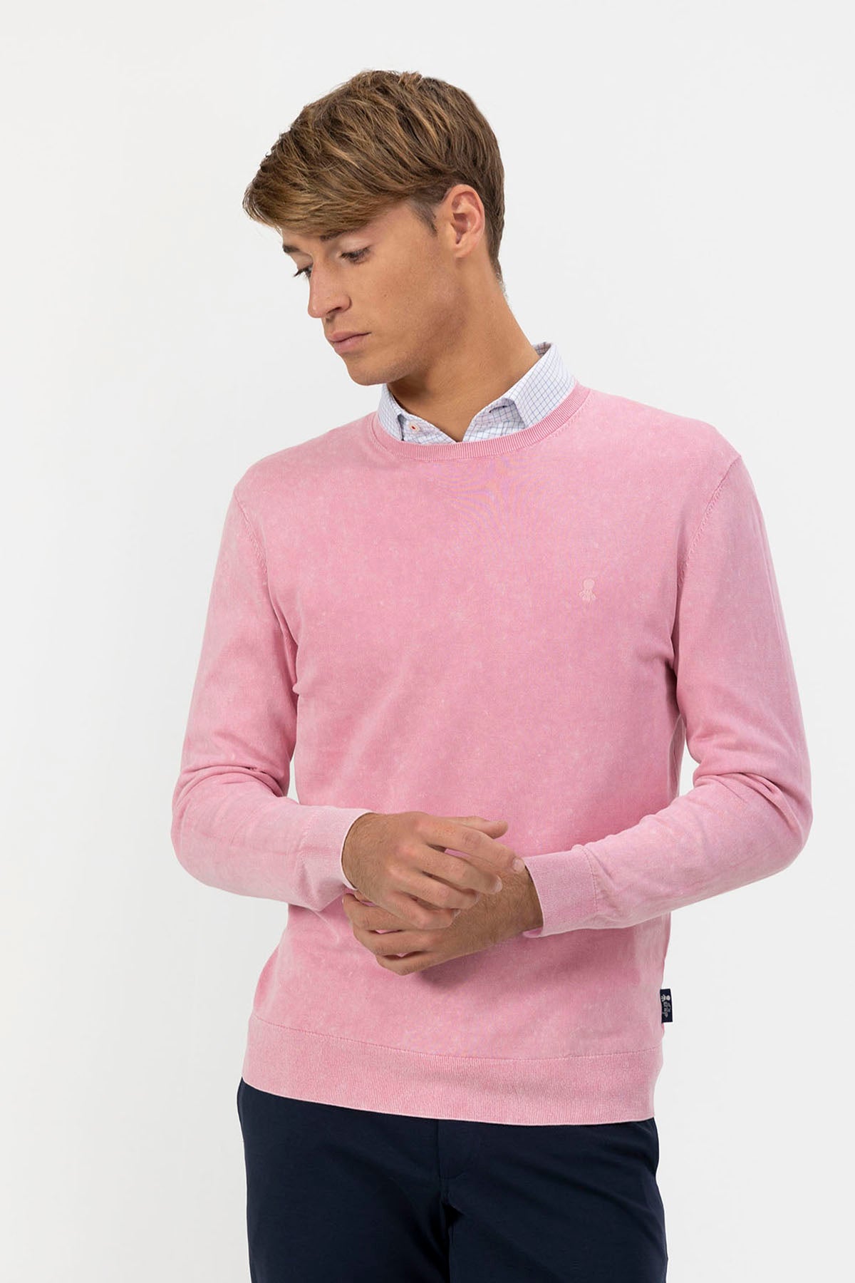 JERSEY BÁSICO ROSA EXTRA FINO LAVADO