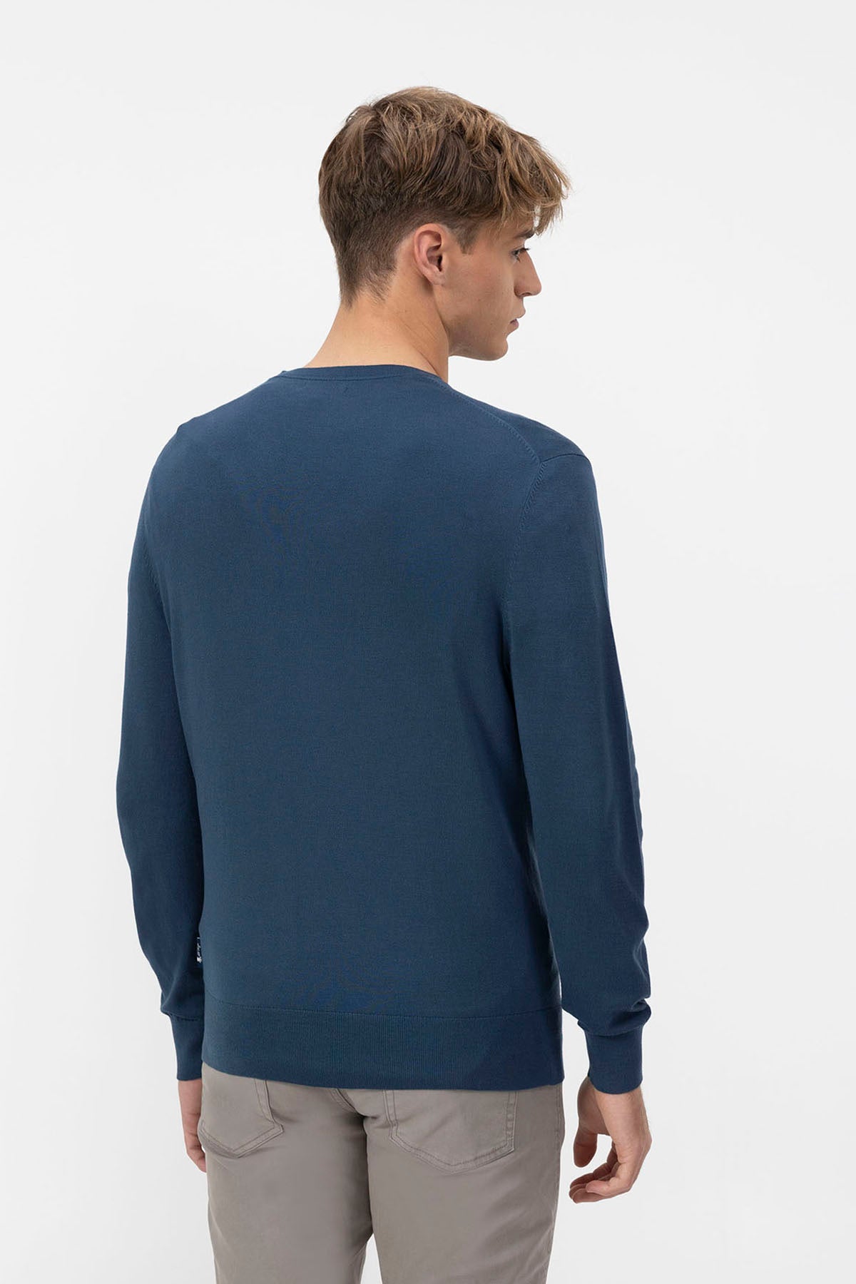 BASIC JERSEY INDIGO LOGO