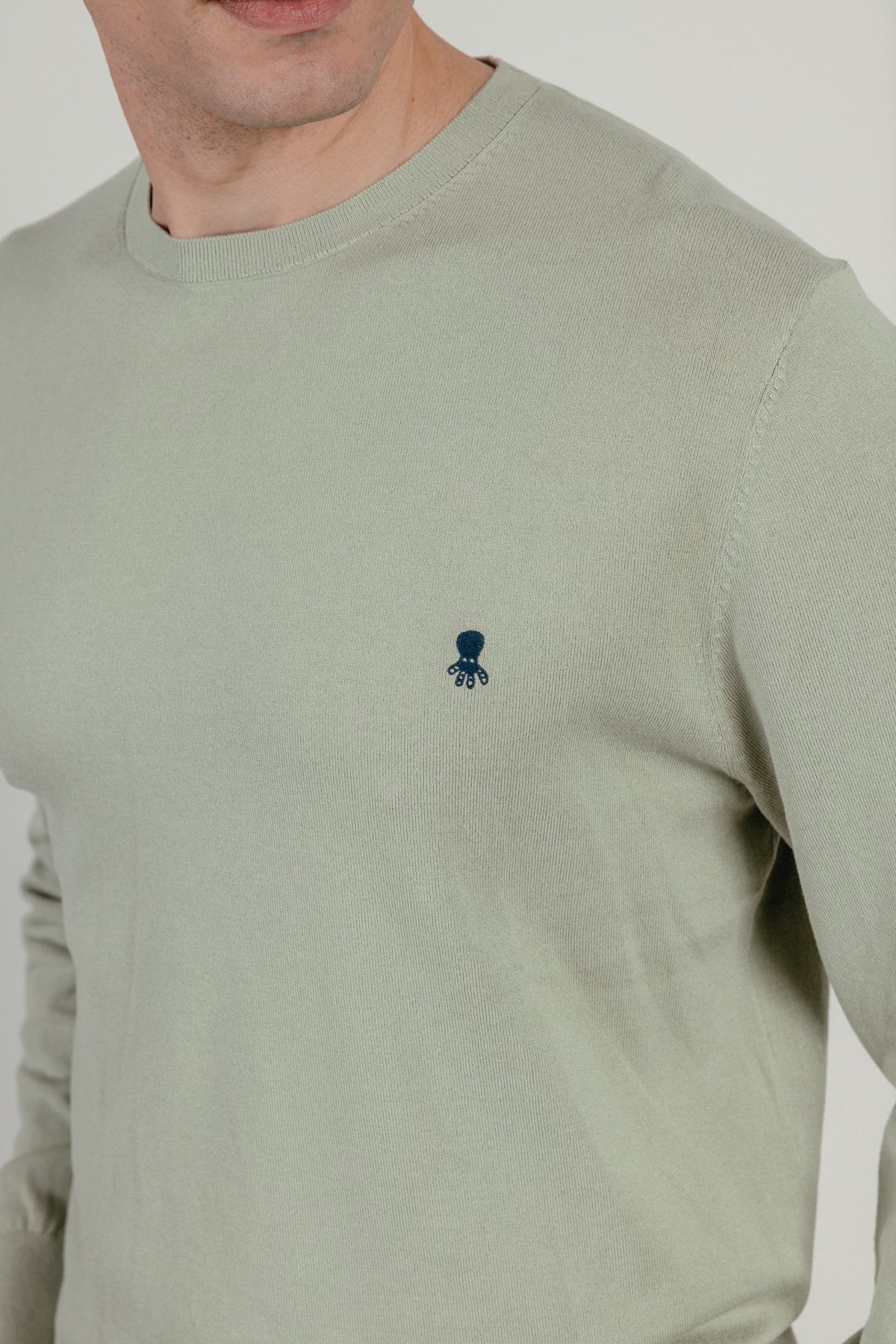 Jersey básico logo verde menta