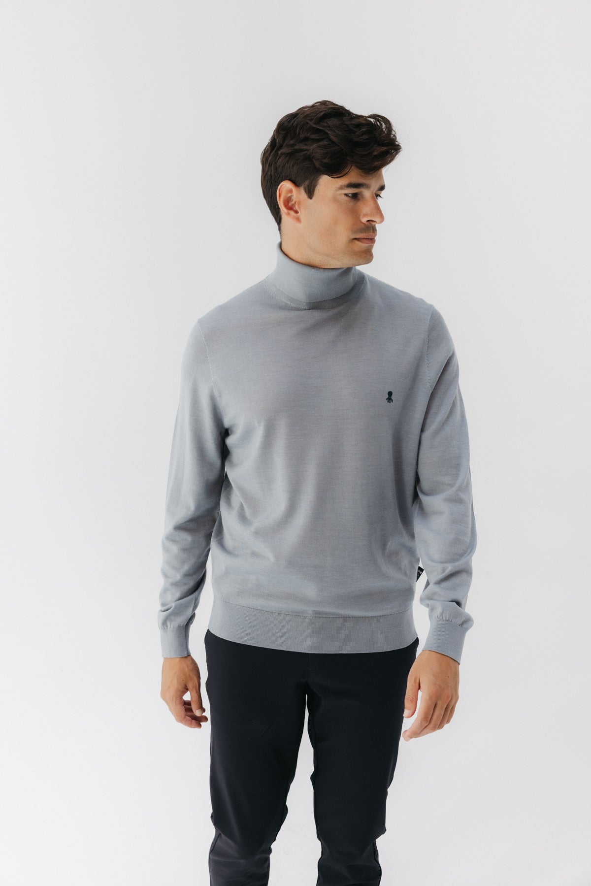JERSEY MERINO CUELLO CISNE GRIS VIGORÉ
