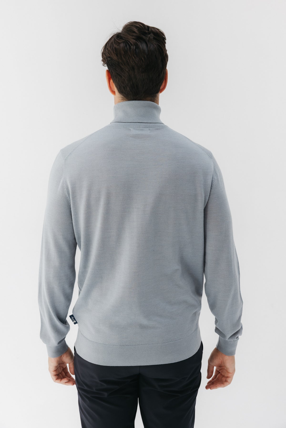 JERSEY MERINO CUELLO CISNE GRIS VIGORÉ