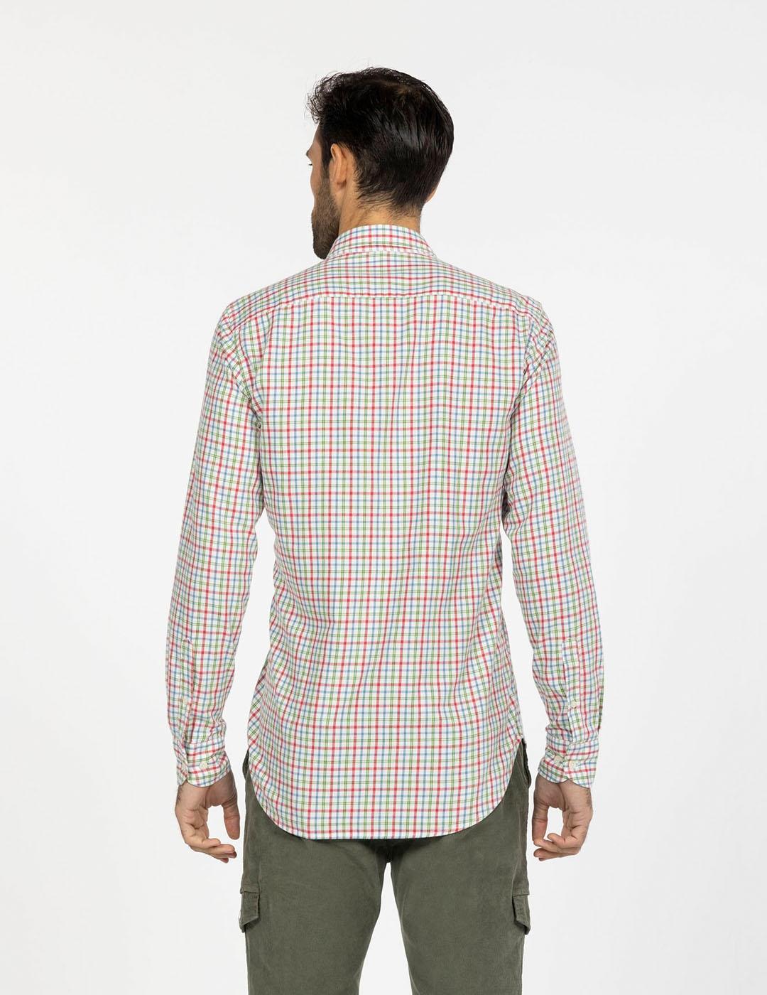 CAMISA VERDE COUNTRY COM XADREZ JARDIM