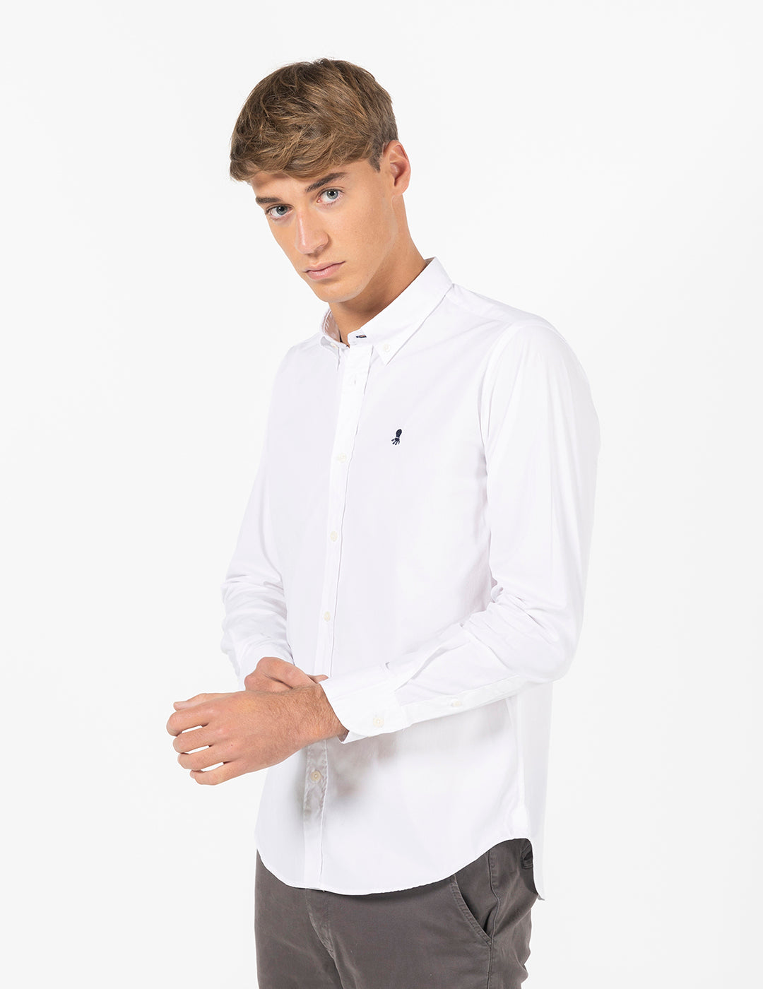 BASIC WHITE LOGO SHIRT
