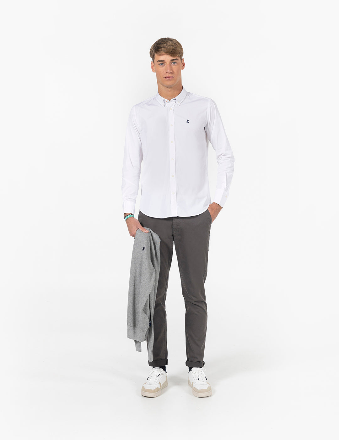 BASIC WHITE LOGO SHIRT