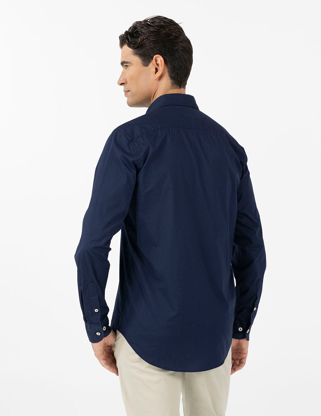 NAVY BLUE BASIC LOGO SHIRT