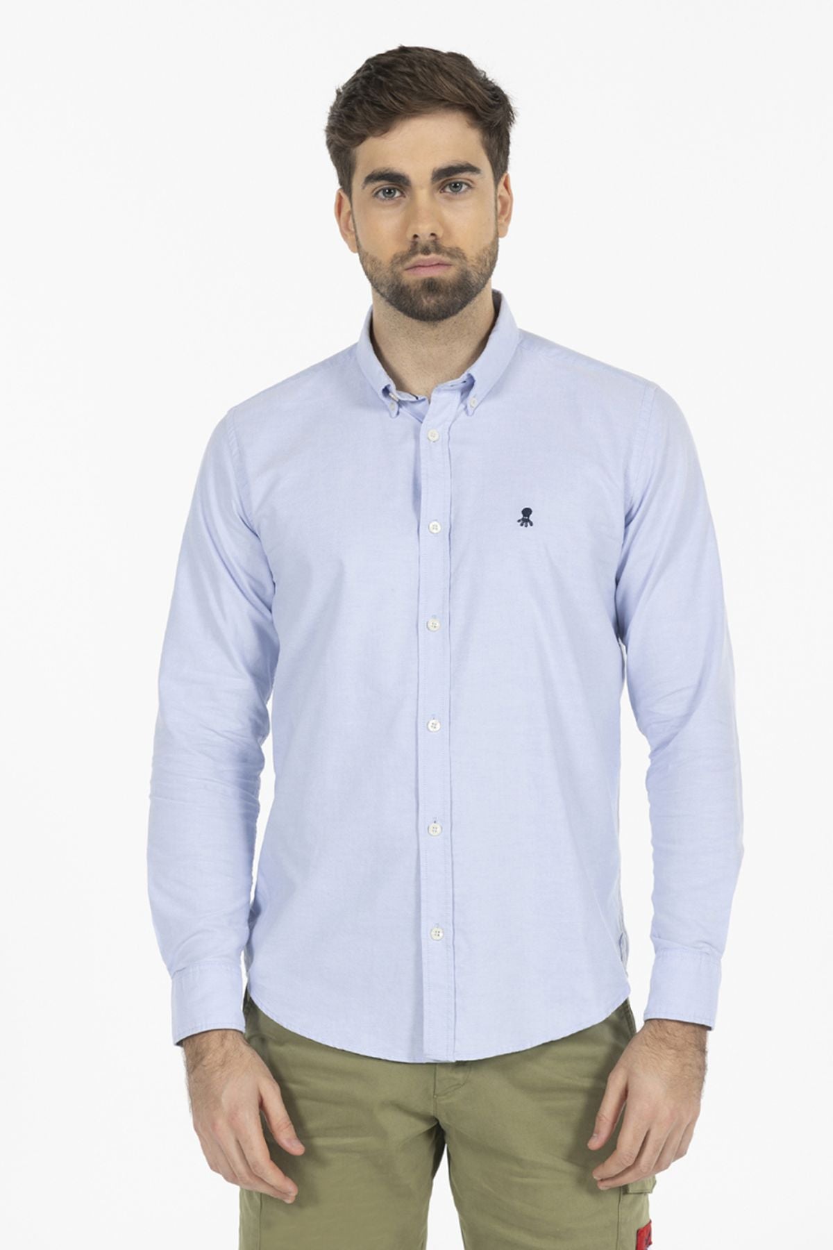 CAPRI BLUE PINTPOINT BASIC SHIRT