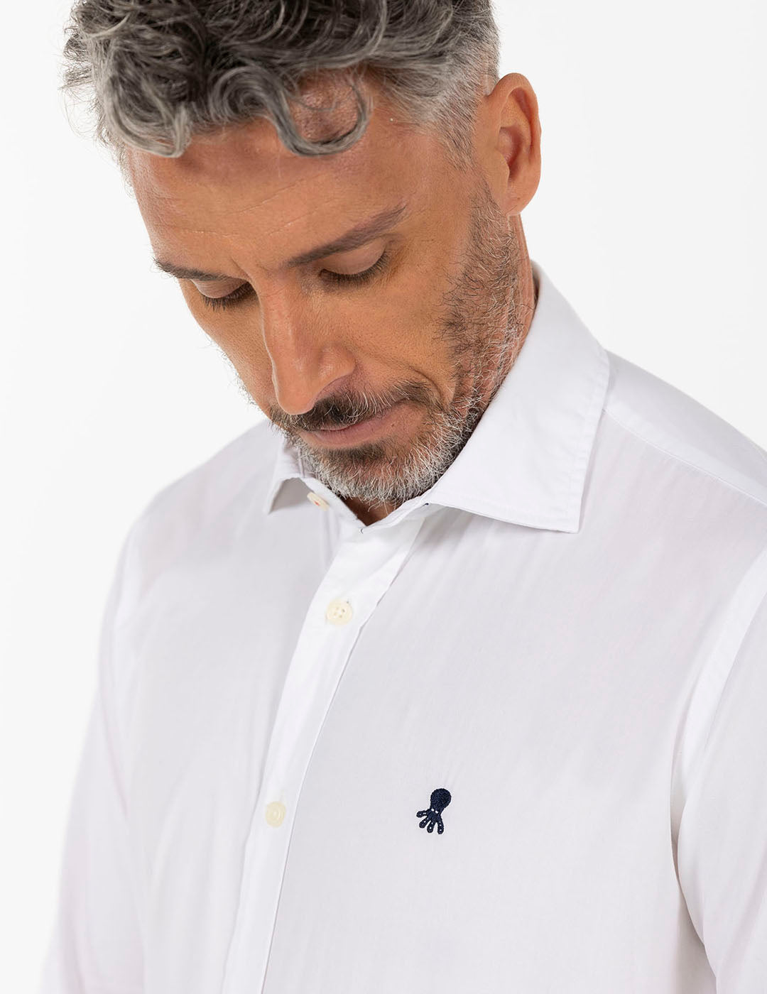 NEW BASIC WHITE LOGO SHIRT