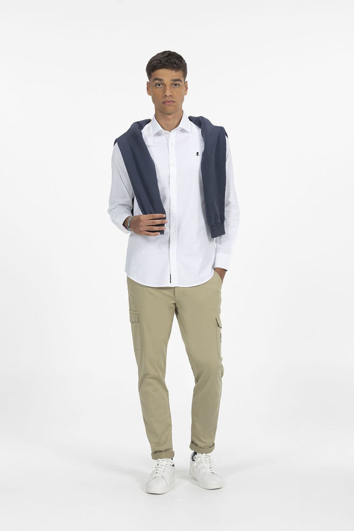 CAMISA BÁSICA OXFORD BLANCO PURO