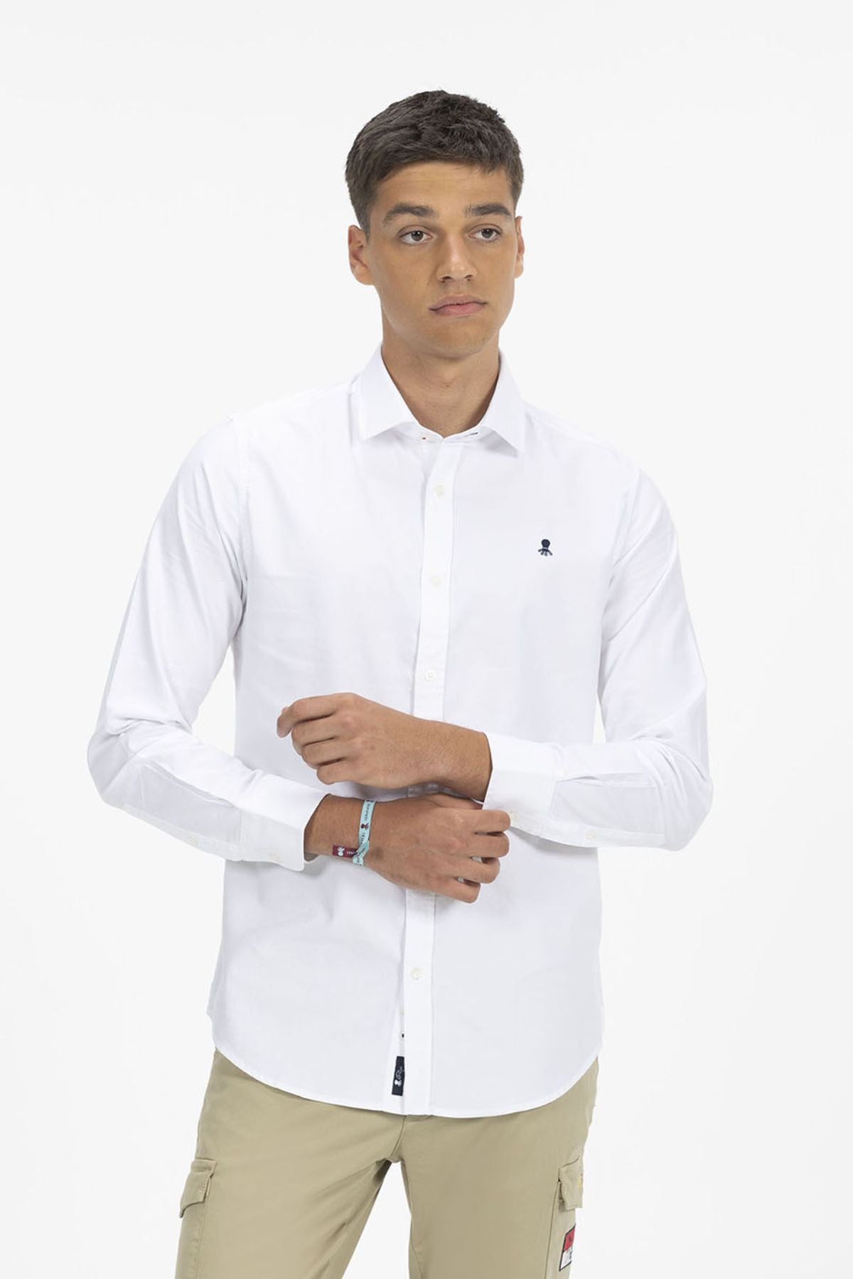 CAMISA BÁSICA OXFORD BLANCO PURO