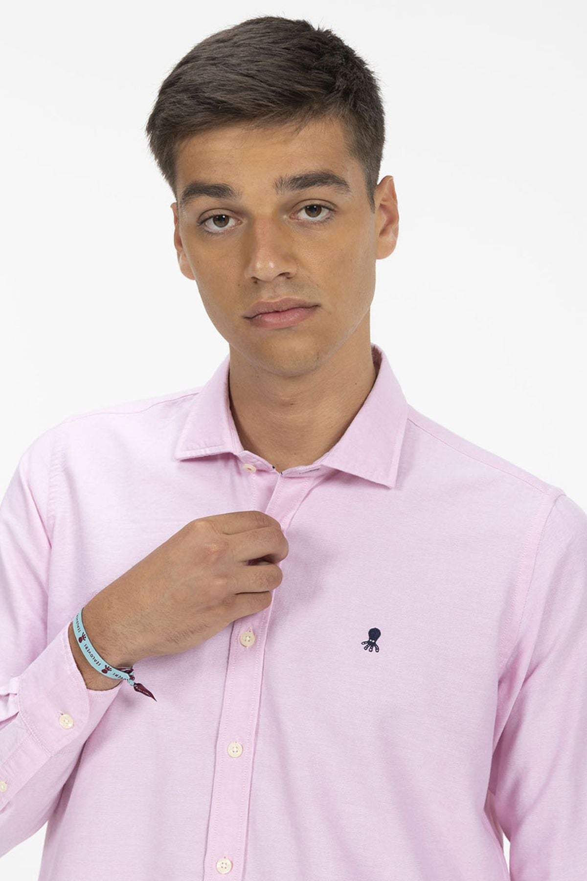 CAMISA BÁSICA OXFORD ROSA