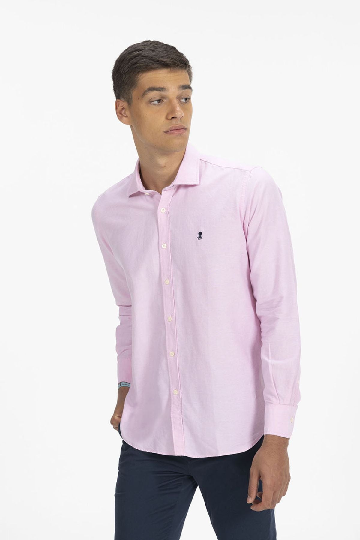 CAMISA BÁSICA OXFORD ROSA