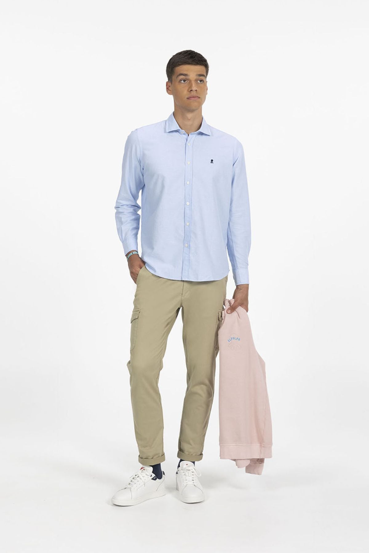 CAMISA BÁSICA OXFORD AZUL OXFORD