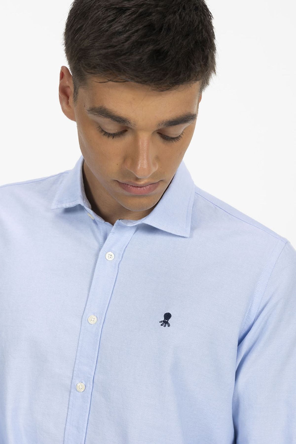 CAMISA BÁSICA OXFORD AZUL OXFORD