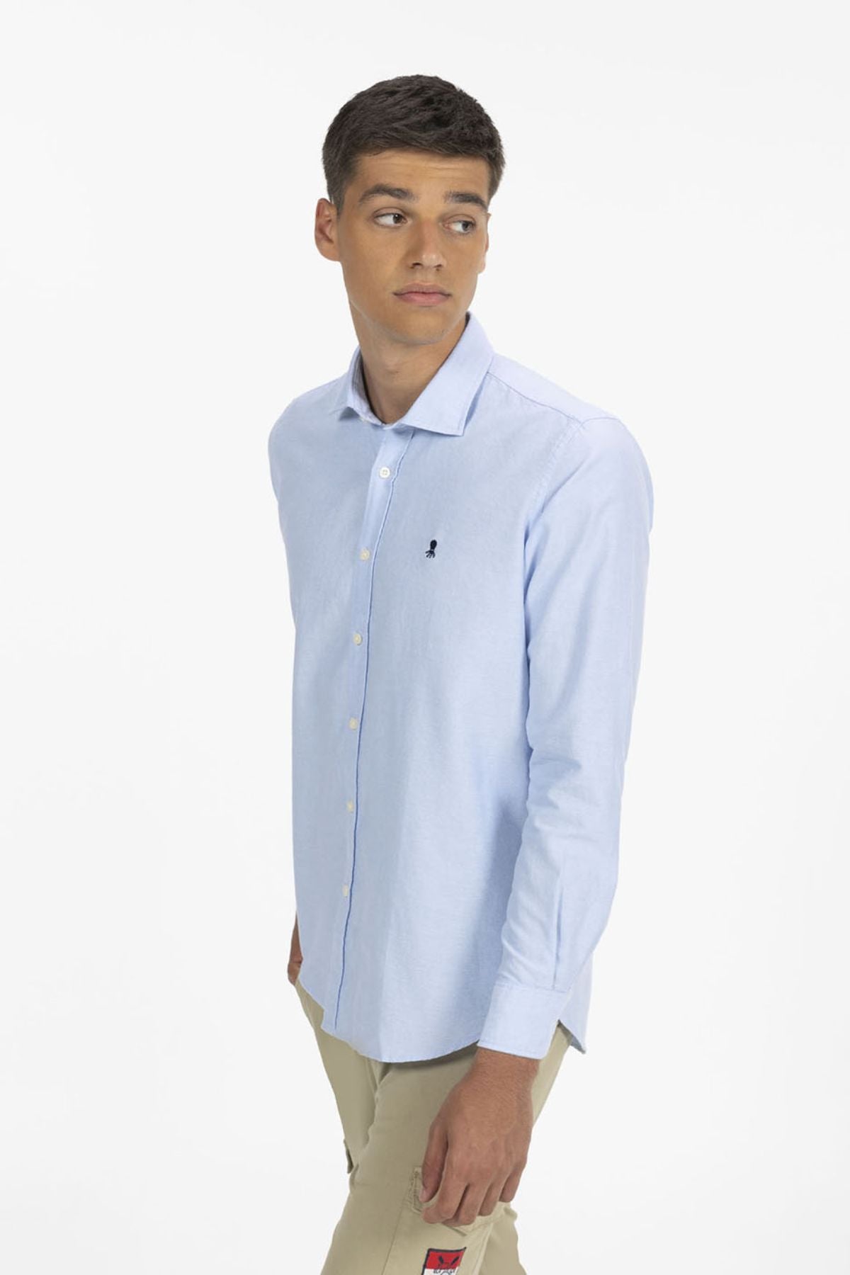 CAMISA BÁSICA OXFORD AZUL OXFORD