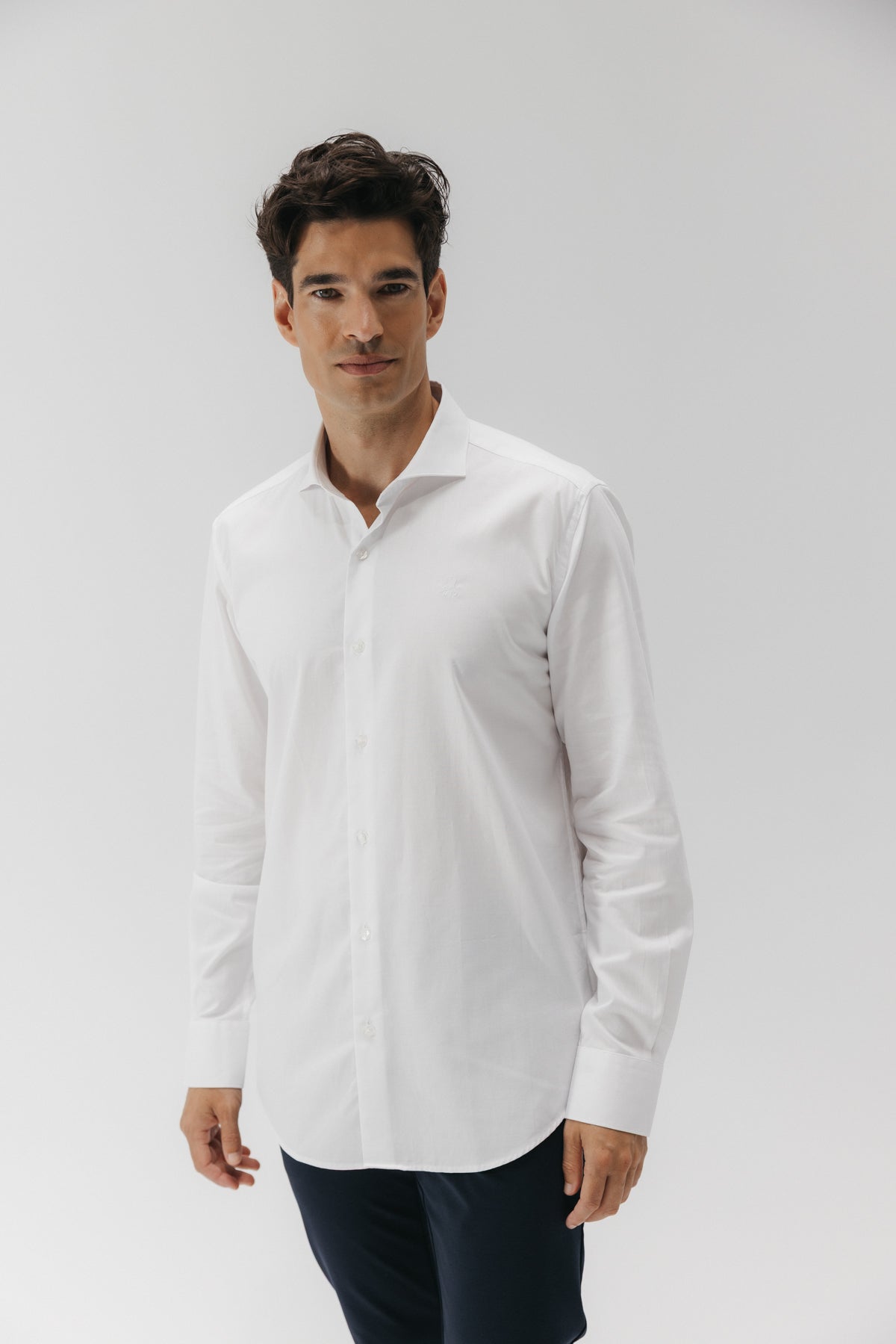 CAMISA VESTIR OXFORD ROYAL BLANCO PURO