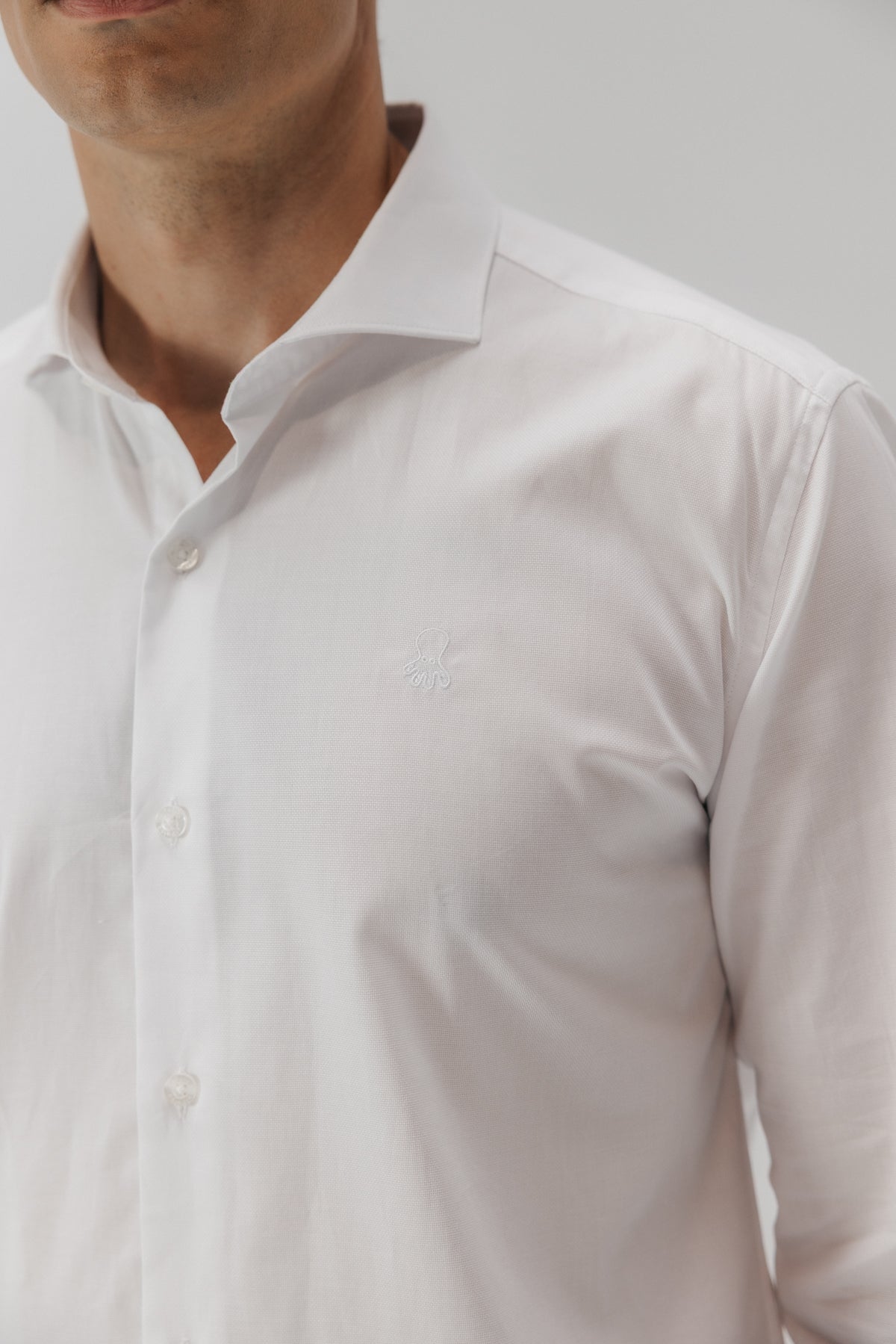 CAMISA VESTIR OXFORD ROYAL BLANCO PURO