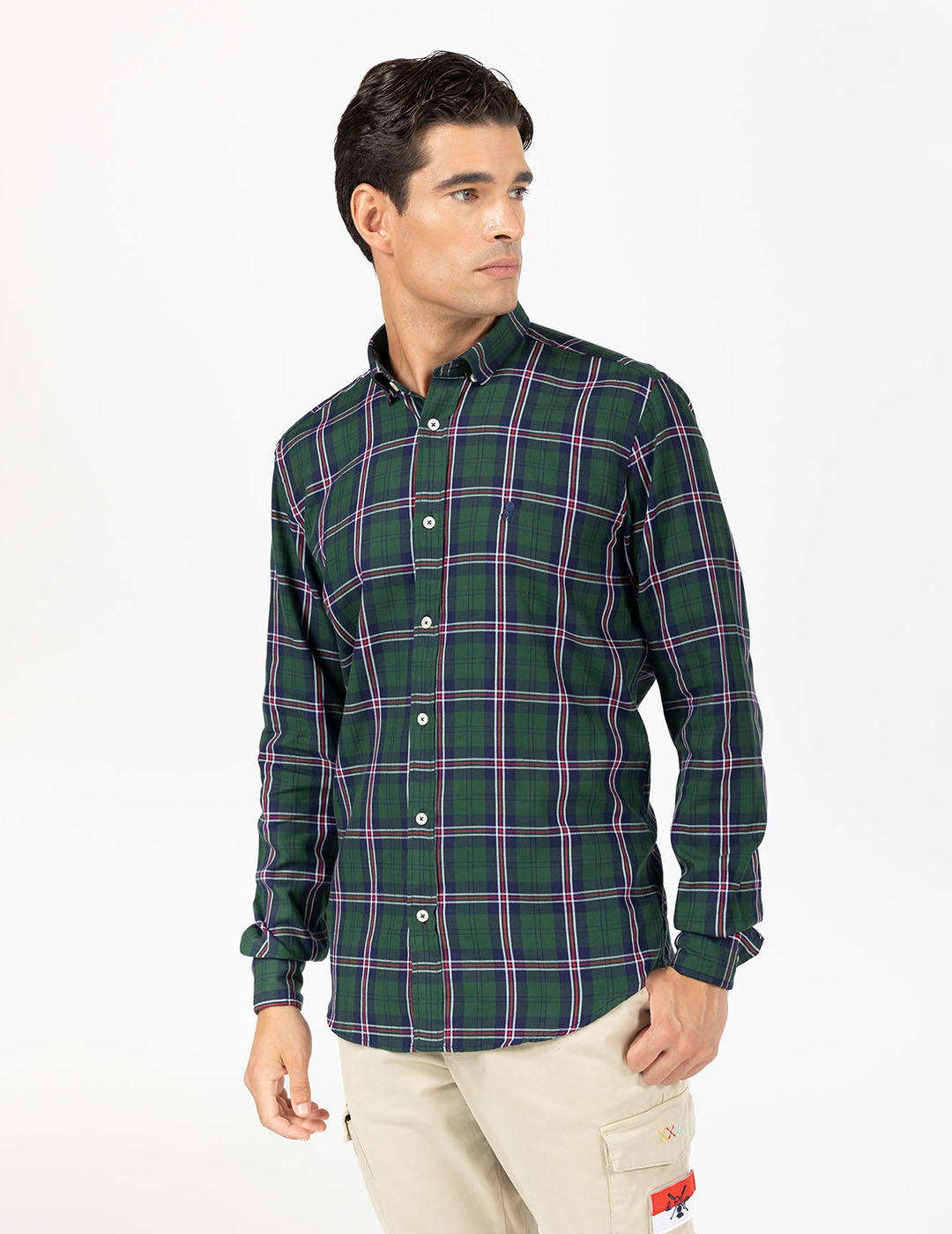 CAMISA GREEN ISLAND VERDE BOTELLA