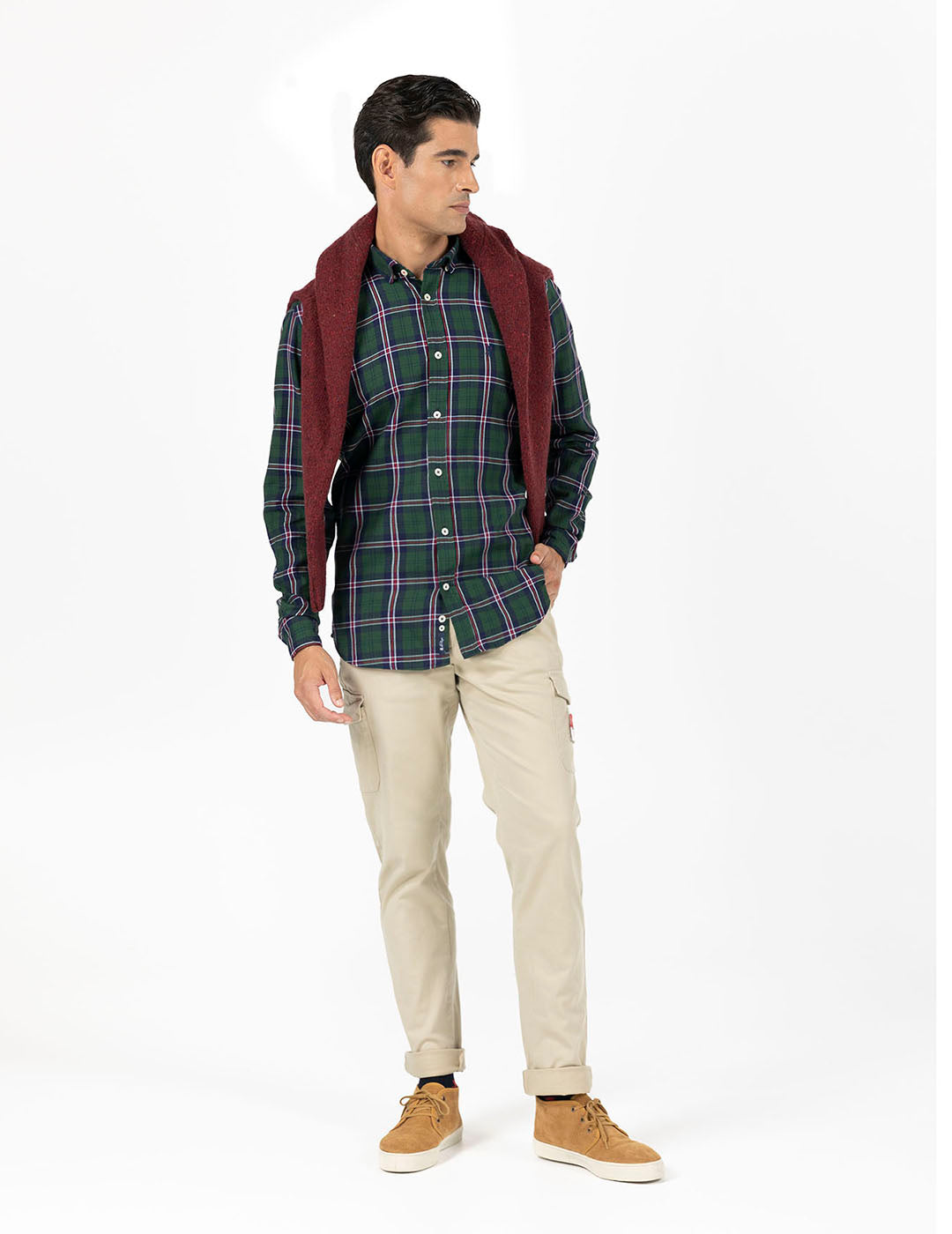 CAMISA GREEN ISLAND VERDE BOTELLA