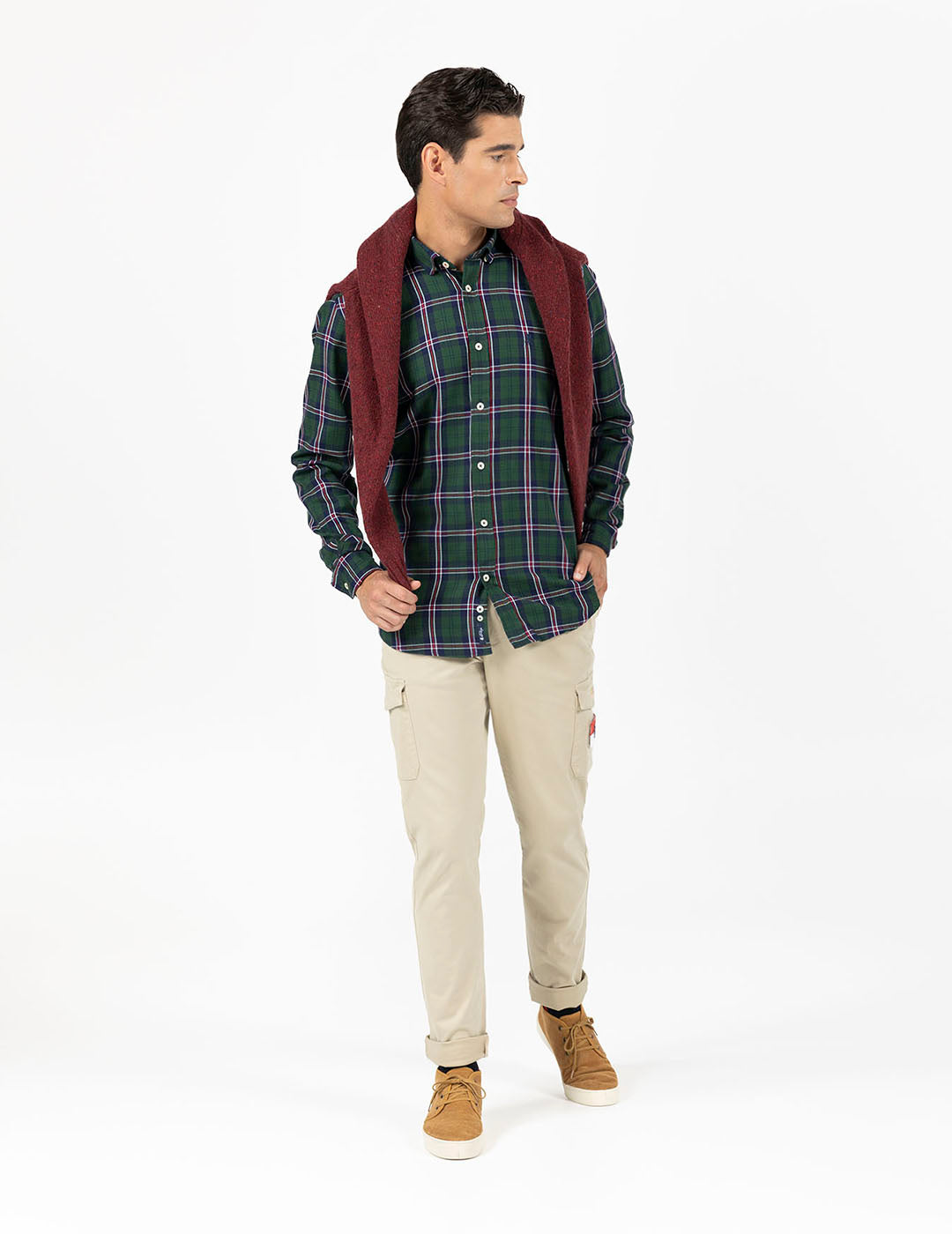CAMISA GREEN ISLAND VERDE BOTELLA
