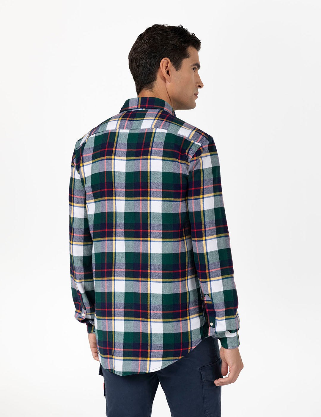 CAMISA MULTI COLORS VERDE BOTELLA