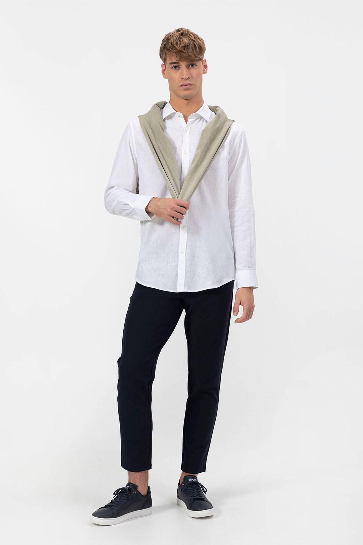 CAMISOLA DE LINHO BRANCA PARTIDA