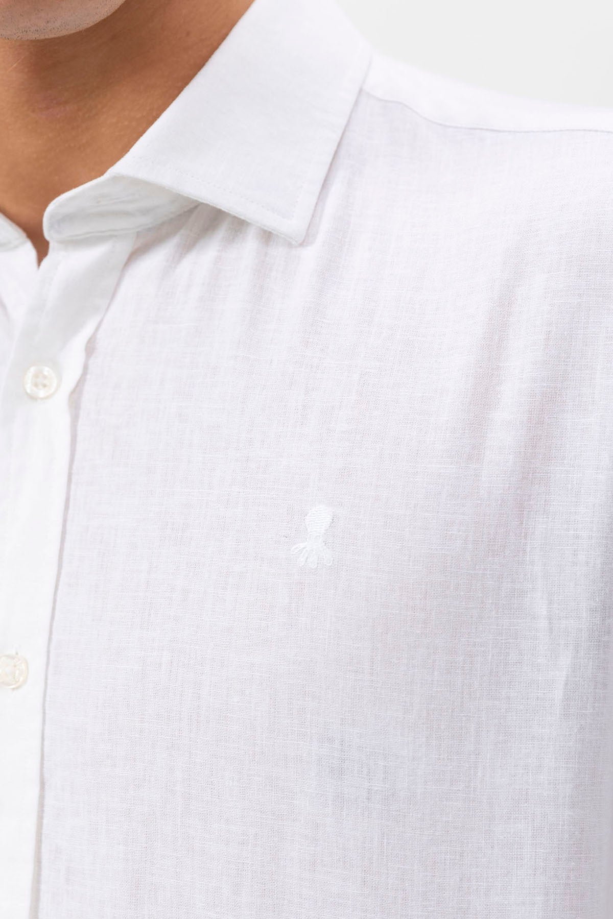 CAMISOLA DE LINHO BRANCA PARTIDA
