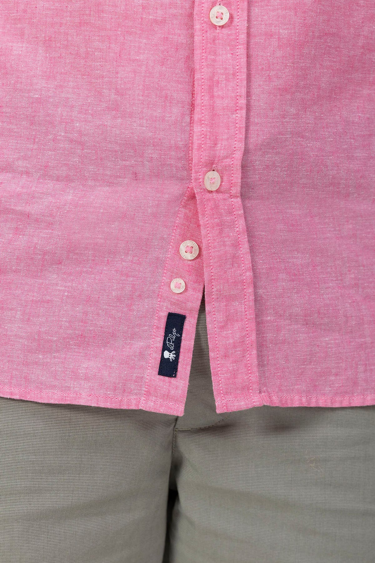 CAMISA DE LINHO FÚCSIA