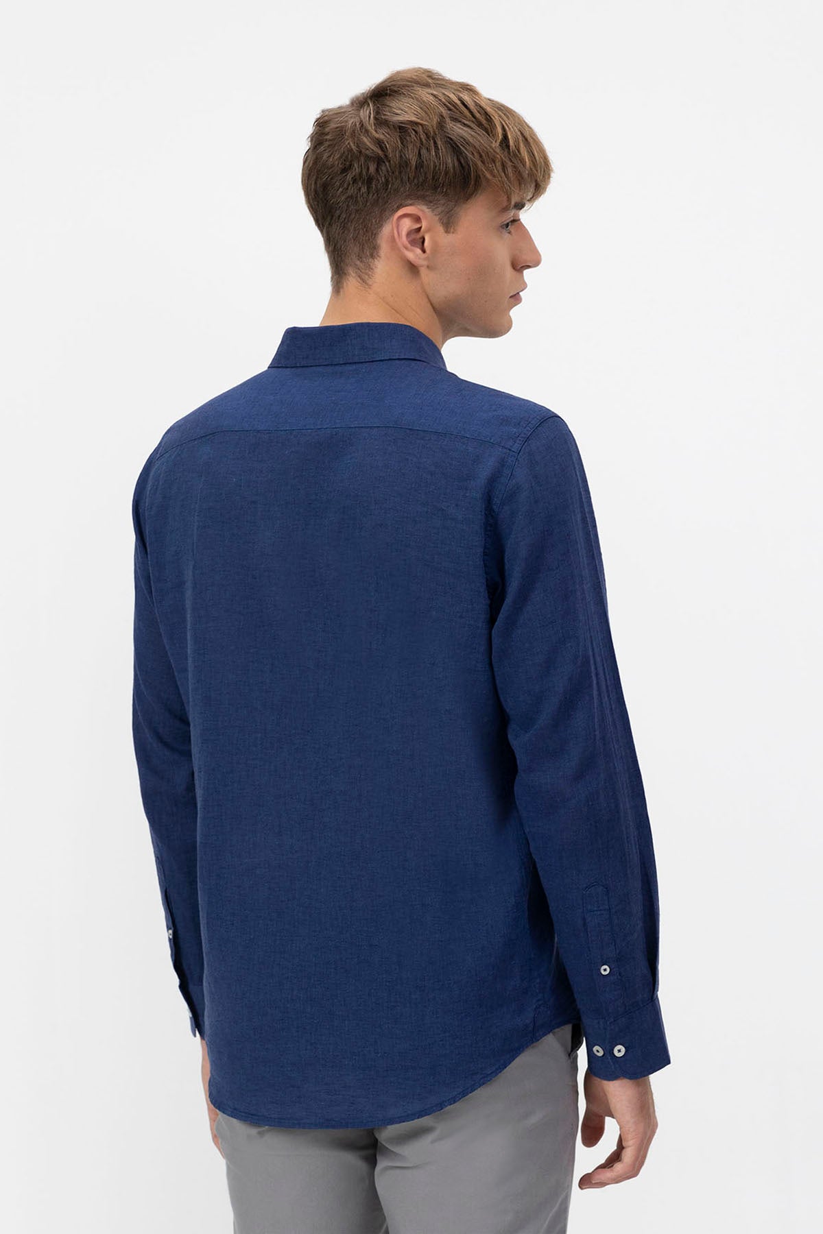 CAMISA DE LINHO AZUL