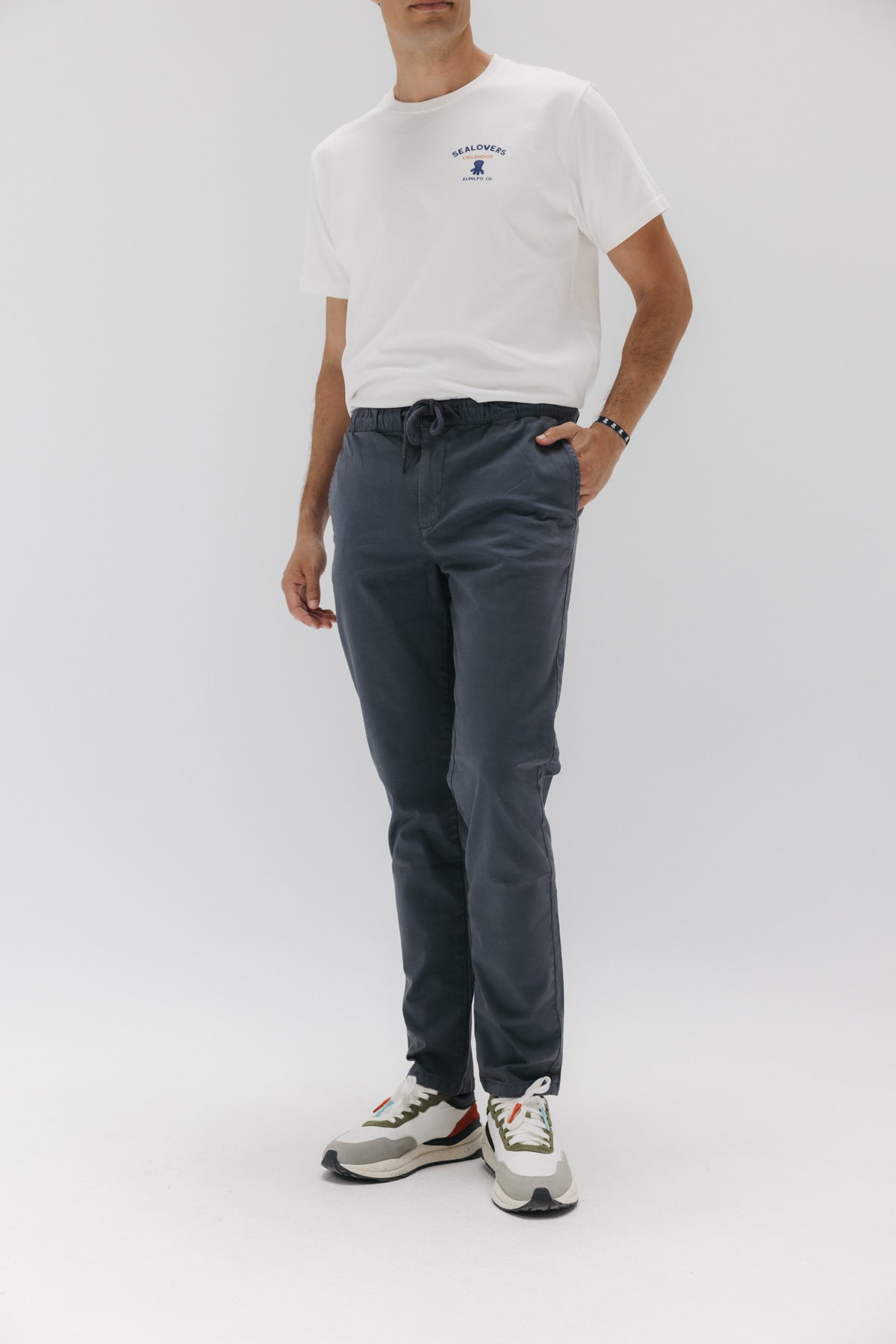 PANTALÓN JOGGER PEACH AZUL MEDIO