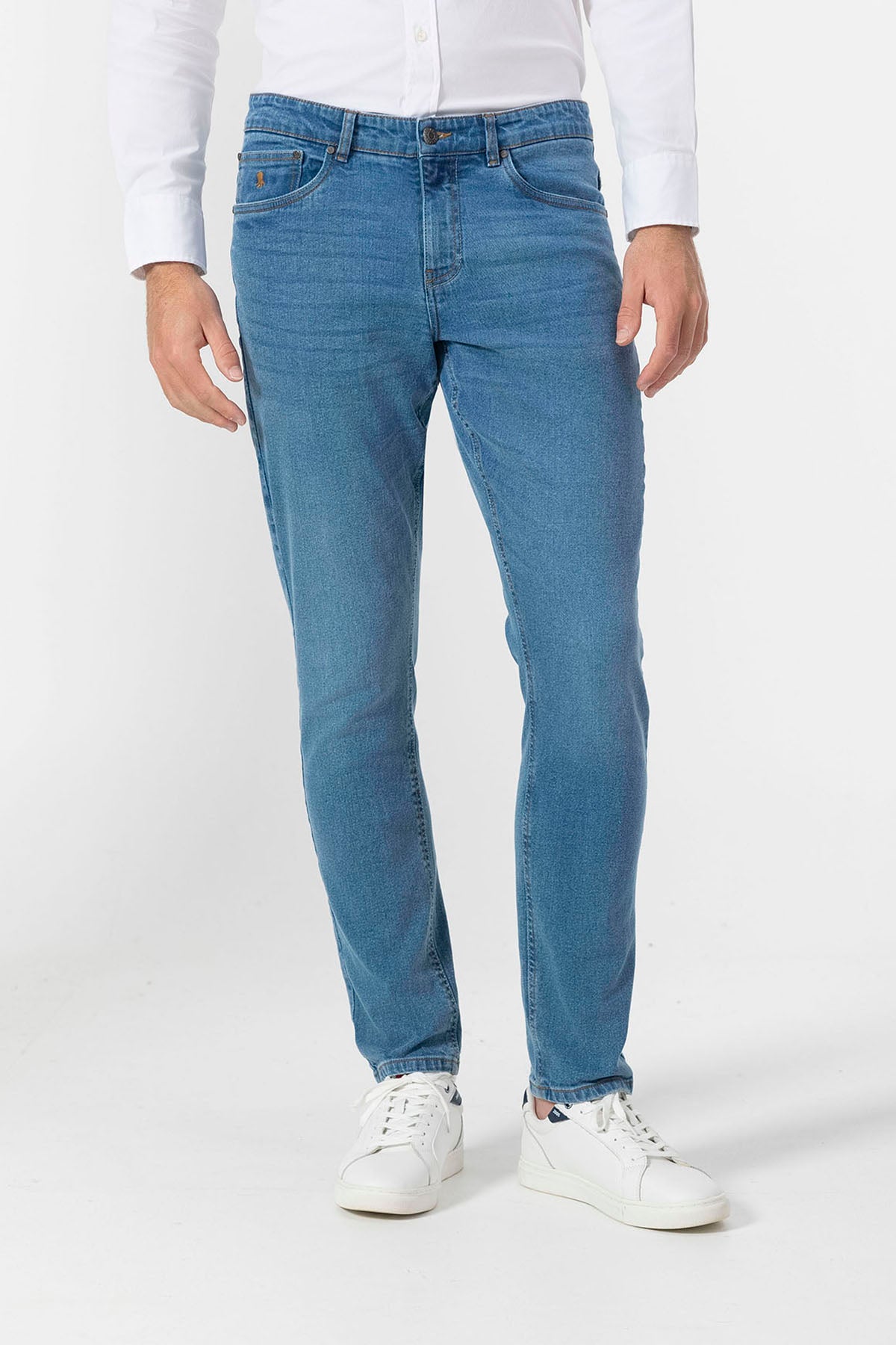 INDIGO DELAVE DENIM PANTS