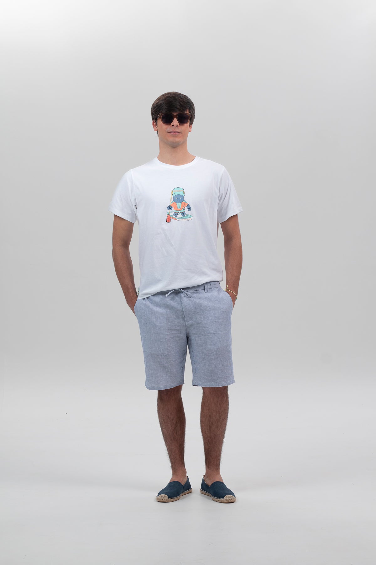 Bermuda jogger milrayas azul