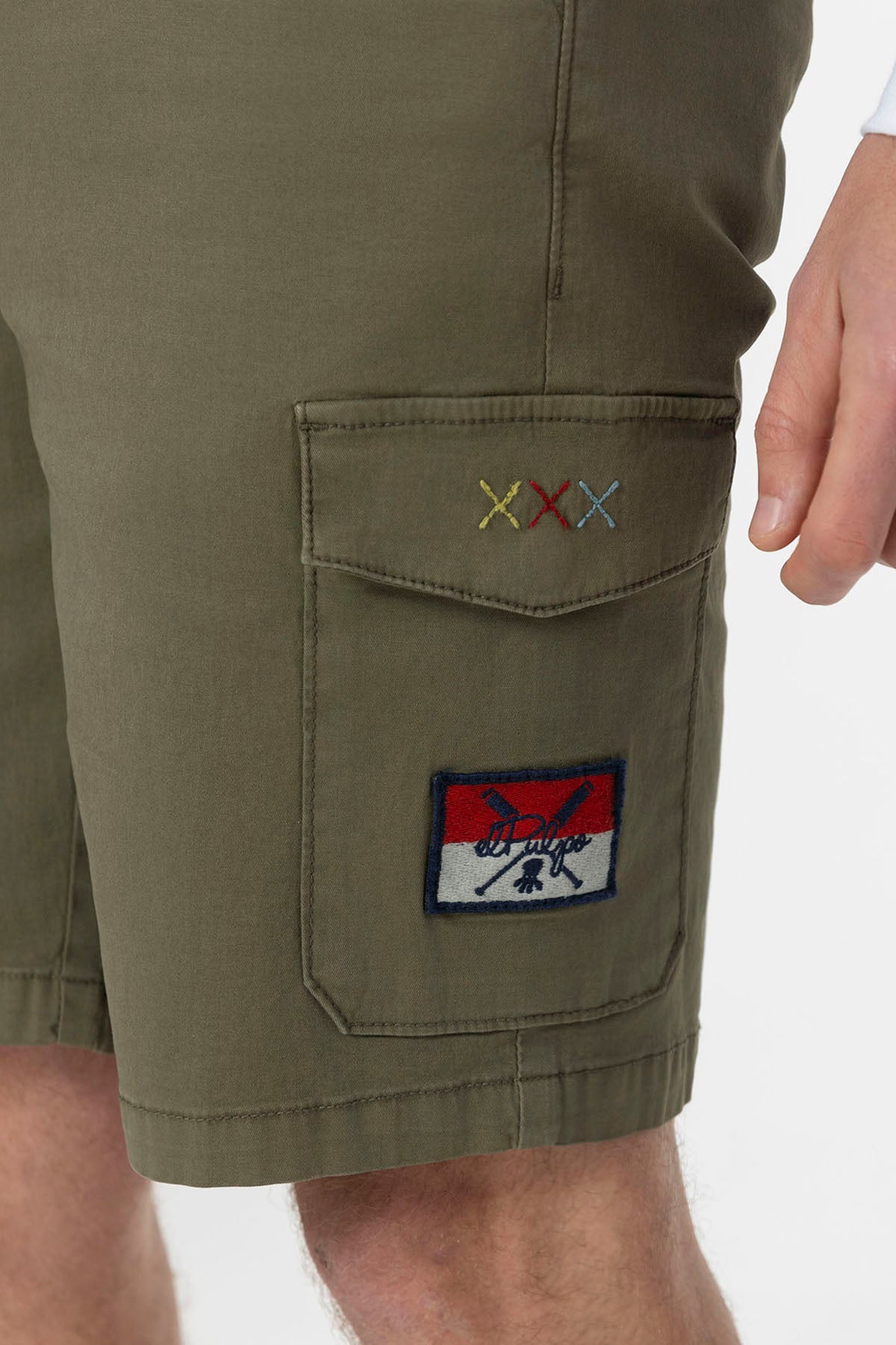 BERMUDA CARGO TWILL VERDE KHAKI