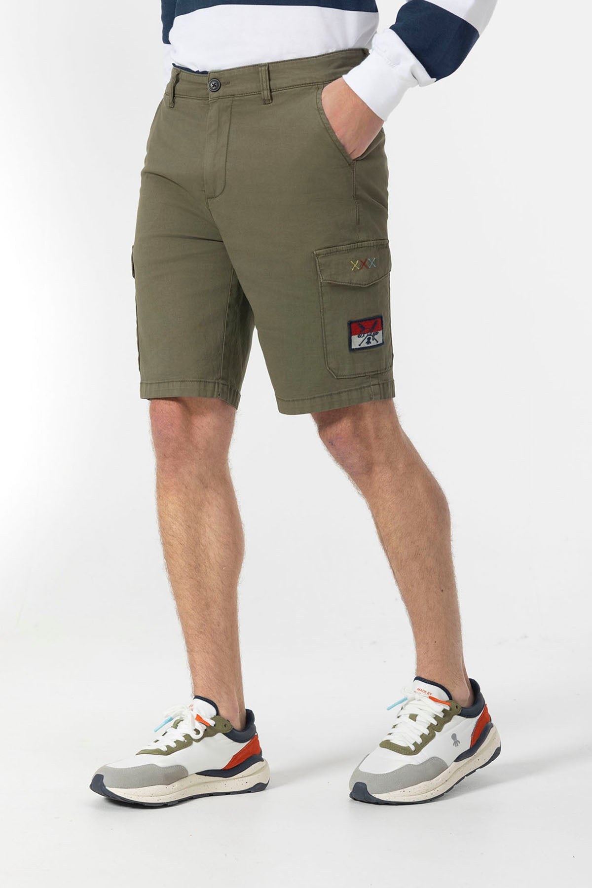 BERMUDA CARGO TWILL VERDE KHAKI