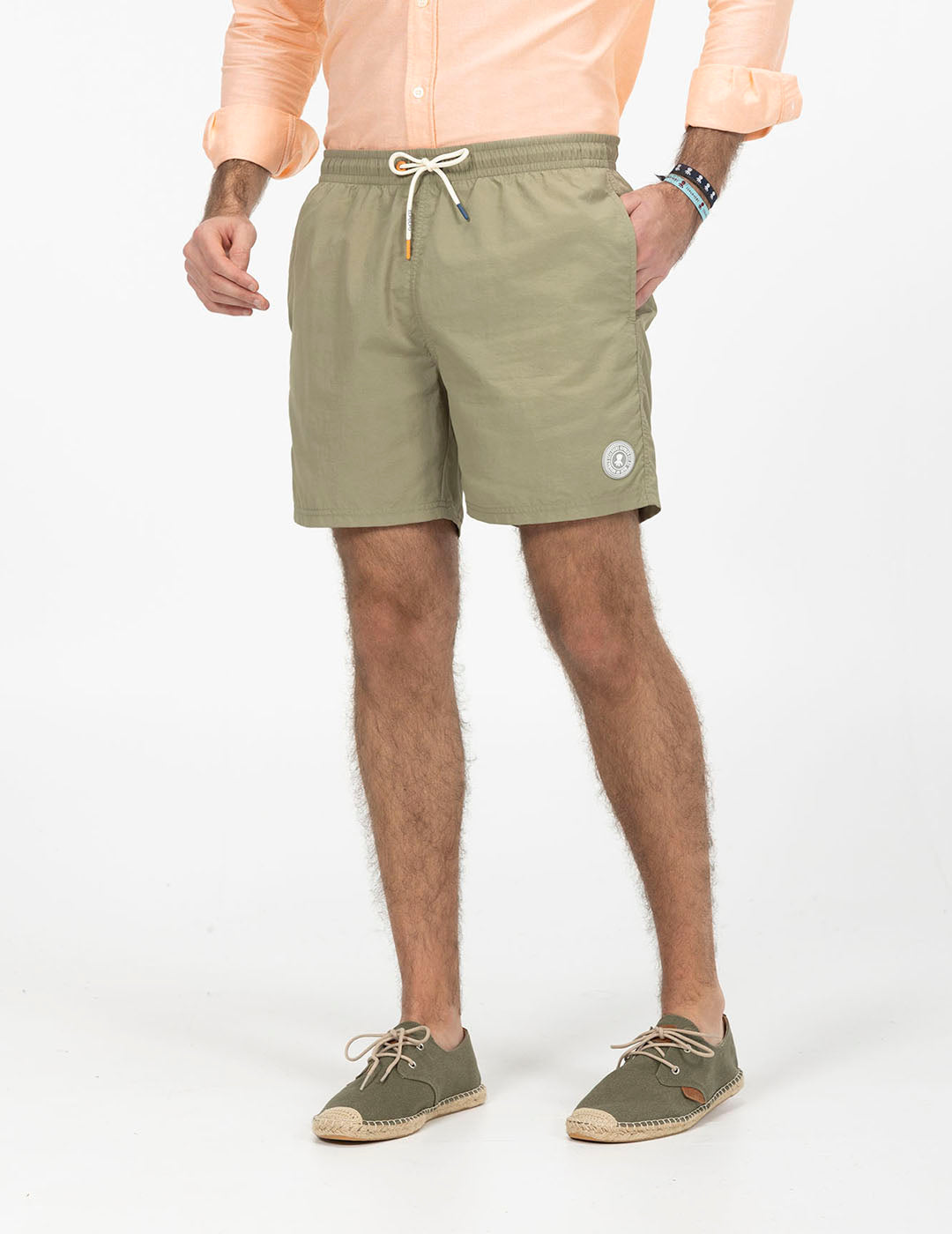 BAÑADOR LAVADO PARCHE ENGOMADO VERDE SALVIA