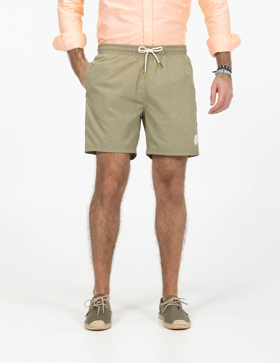 BAÑADOR LAVADO PARCHE ENGOMADO VERDE SALVIA