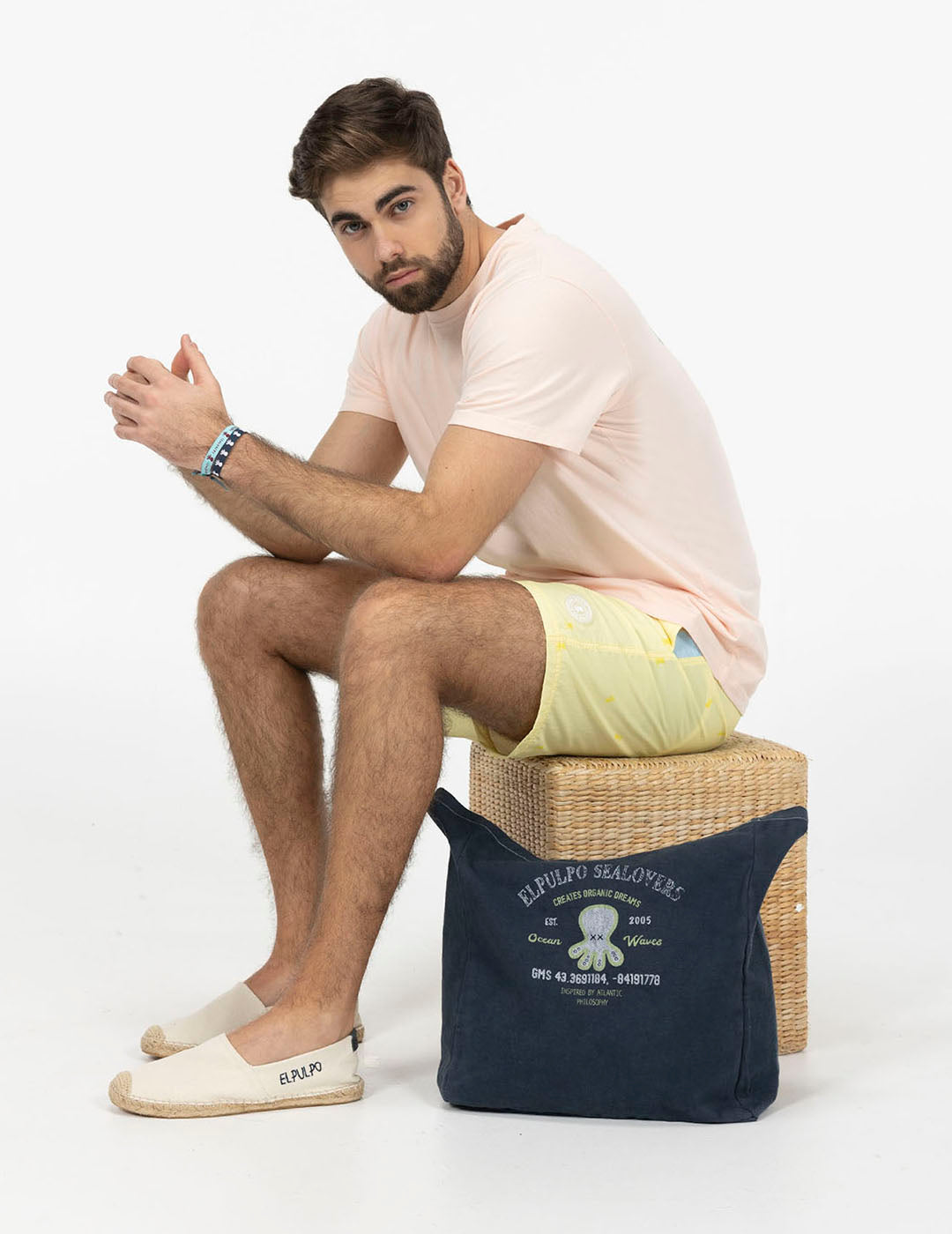 NEW ALL OVER YELLOW DELAVÉ PRINTED WASHED SWIMSUIT