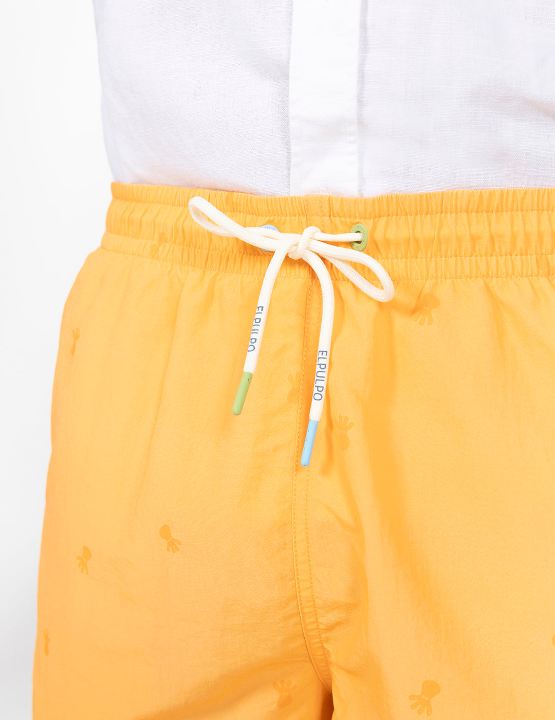 DELAVÉ NOVO FATO DE BANHO LARANJA ESTAMPADO E LAVADO